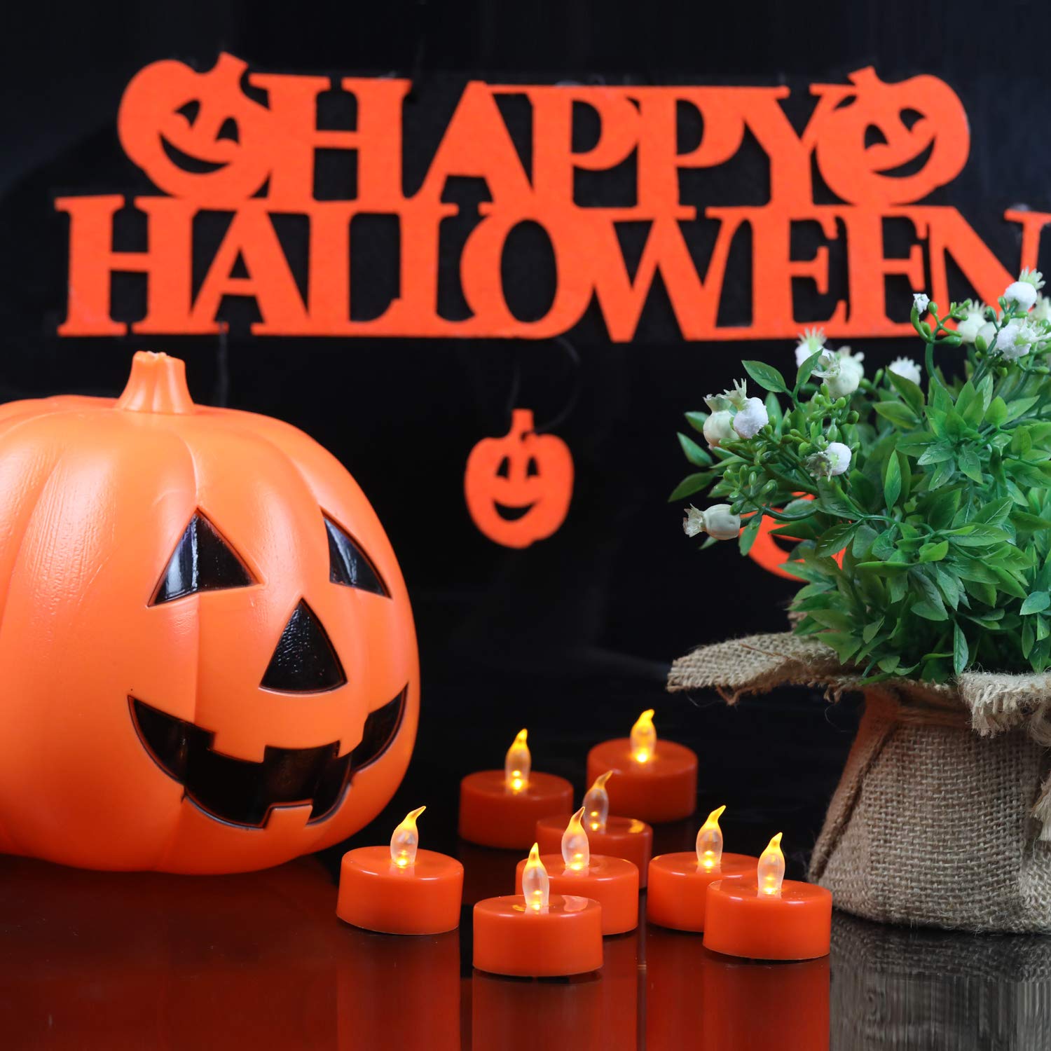 Tappovaly Battery Operated Led Tea Lights:24 Pack Flameless Votive Candles Lamp Realistic And Bright Flickering Long Lasting 150