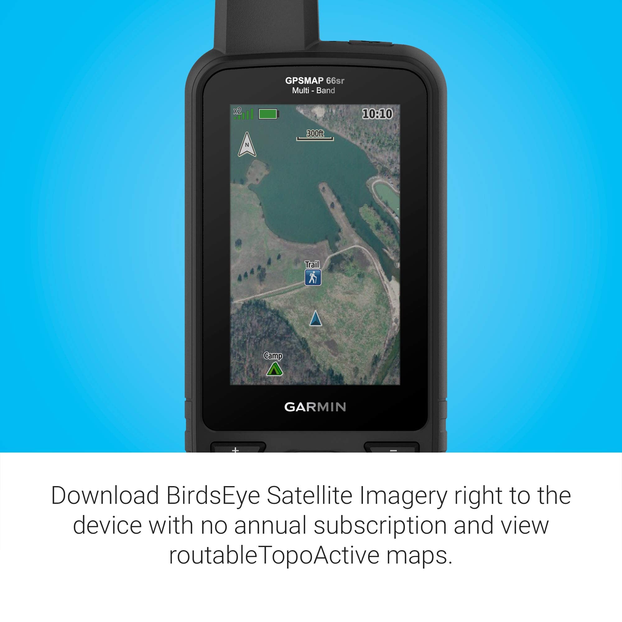 Garmin Gpsmap 66Sr, Hiking Handheld With Expanded Gnss And Multi-Band Technologyhandheld, 3 Color Display (010-02431-00) , Black
