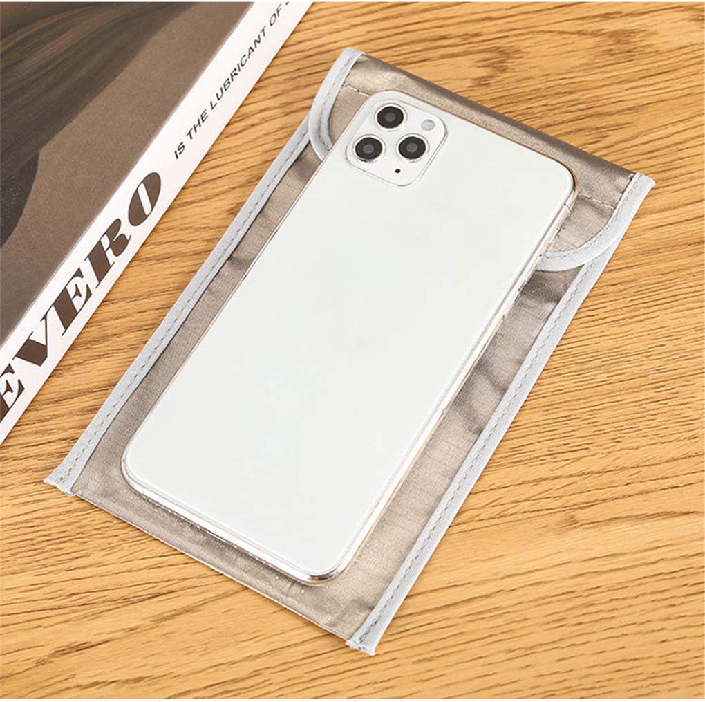 EGCLJ Faraday Bag - Anti-Radiation Cell Phone Sleeve, EMF Shield, Signal Block Pouch, Size L, Color B, RFID Protection for Smartphones