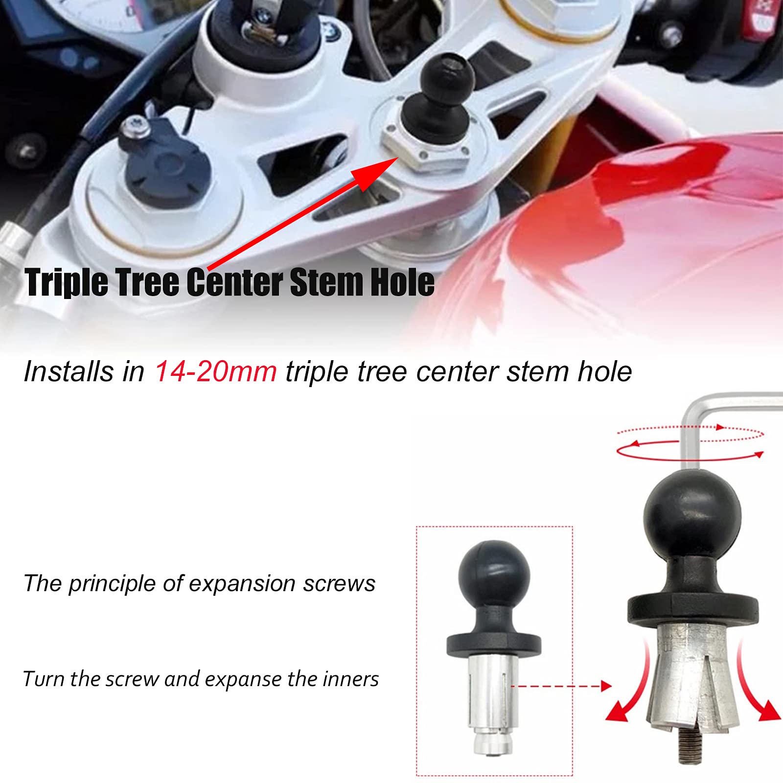 Yimopart Motorcycle Phone Mount Gps Navigation Bracket Mobile Phone Holder Fork Stem For Suzuki Hayabusa Gsx R 600 750 1000 Yzf