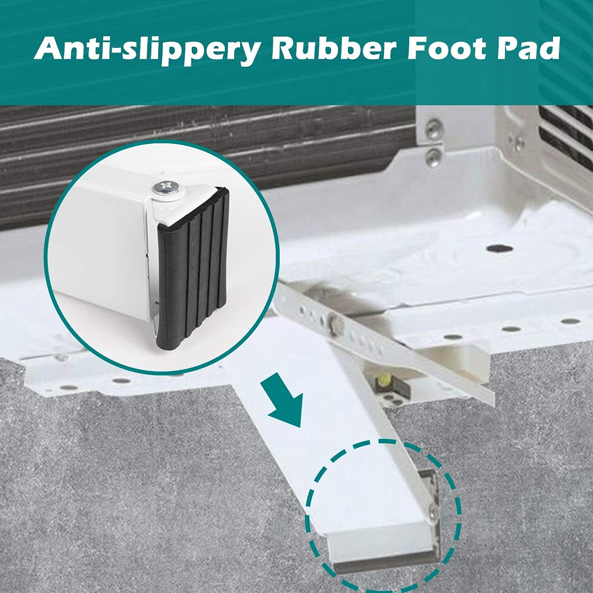 Daisypower Window Ac Bracket,Window Air Conditioner Support Bracket Light Duty,Sturdy Structure Ac Unit Bracket,Up To 85Lbs, 5,0