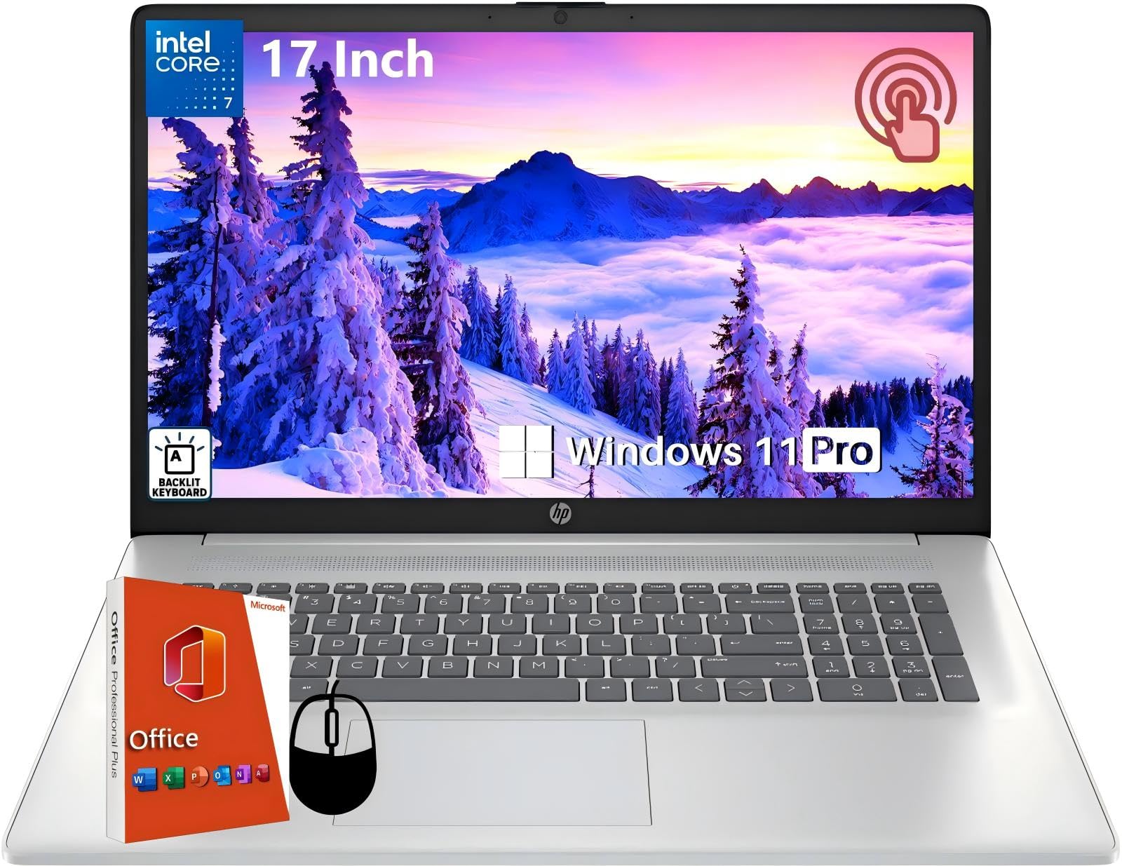 Hp 17 Inch Touchscreen Laptop For Business, 17.3'' Hd+ Touch Screen, Intel 10-Core 7-150U(Up To 5.4 Ghz), 32 Gb Ram, 1 Tb Ssd, B