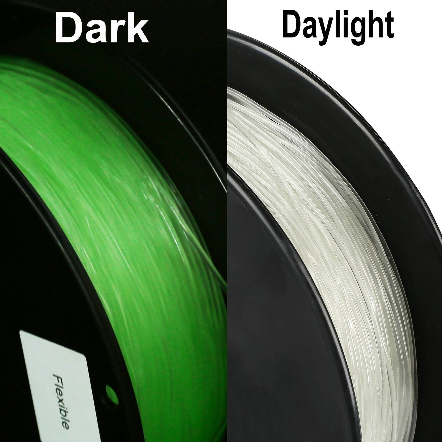 Sainsmart - 540Gid Flexible Tpu 3D Printing Filament, Glow In The Dark, Luminous Green, 1.75 Mm, 1 Kg, Dimensional Accuracy +/-
