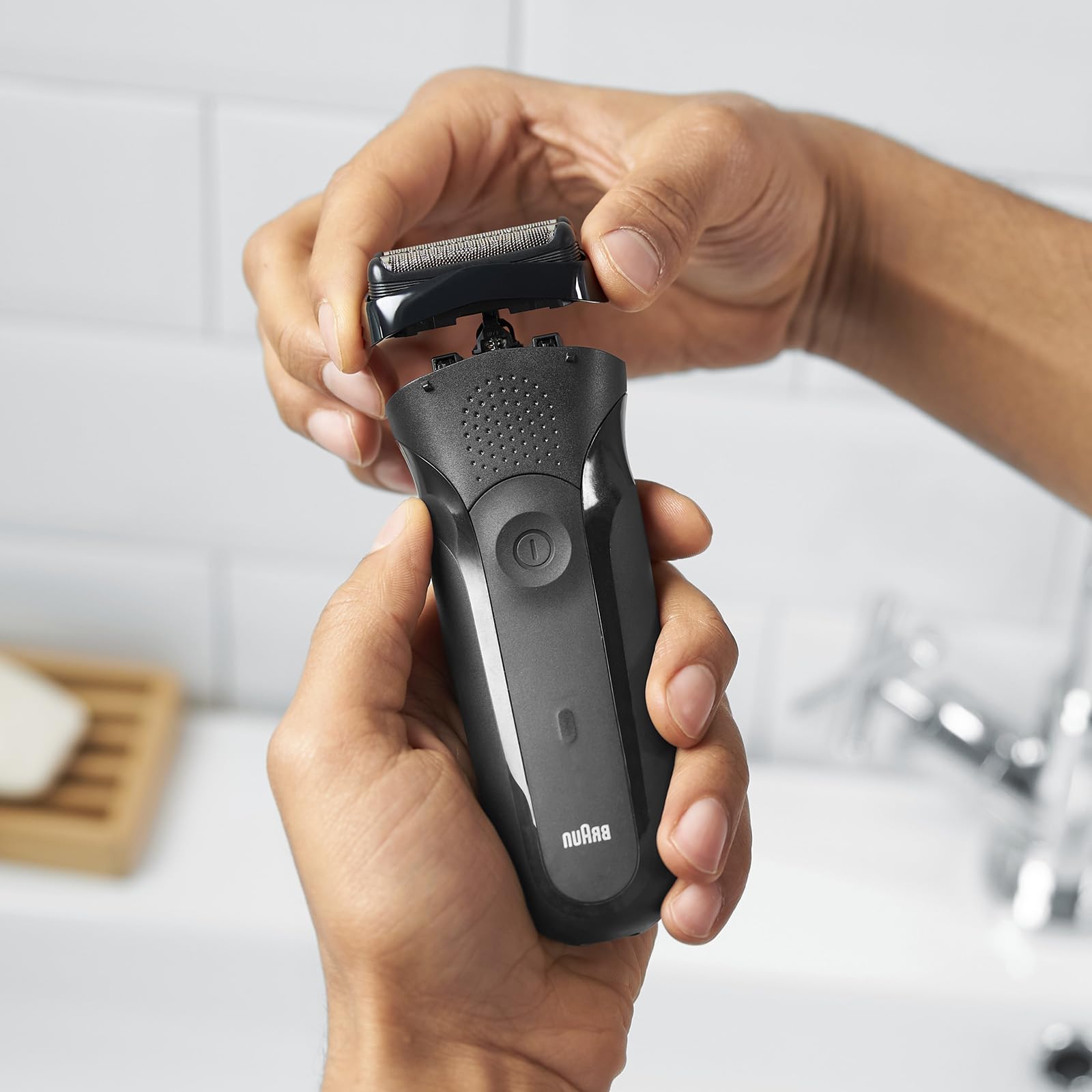 Jevong 21B Series 3 Replacement Head For Braun Electric 300S 310S 3040S Shavers, Foil & Cutter Replacement Head For Braun All S3