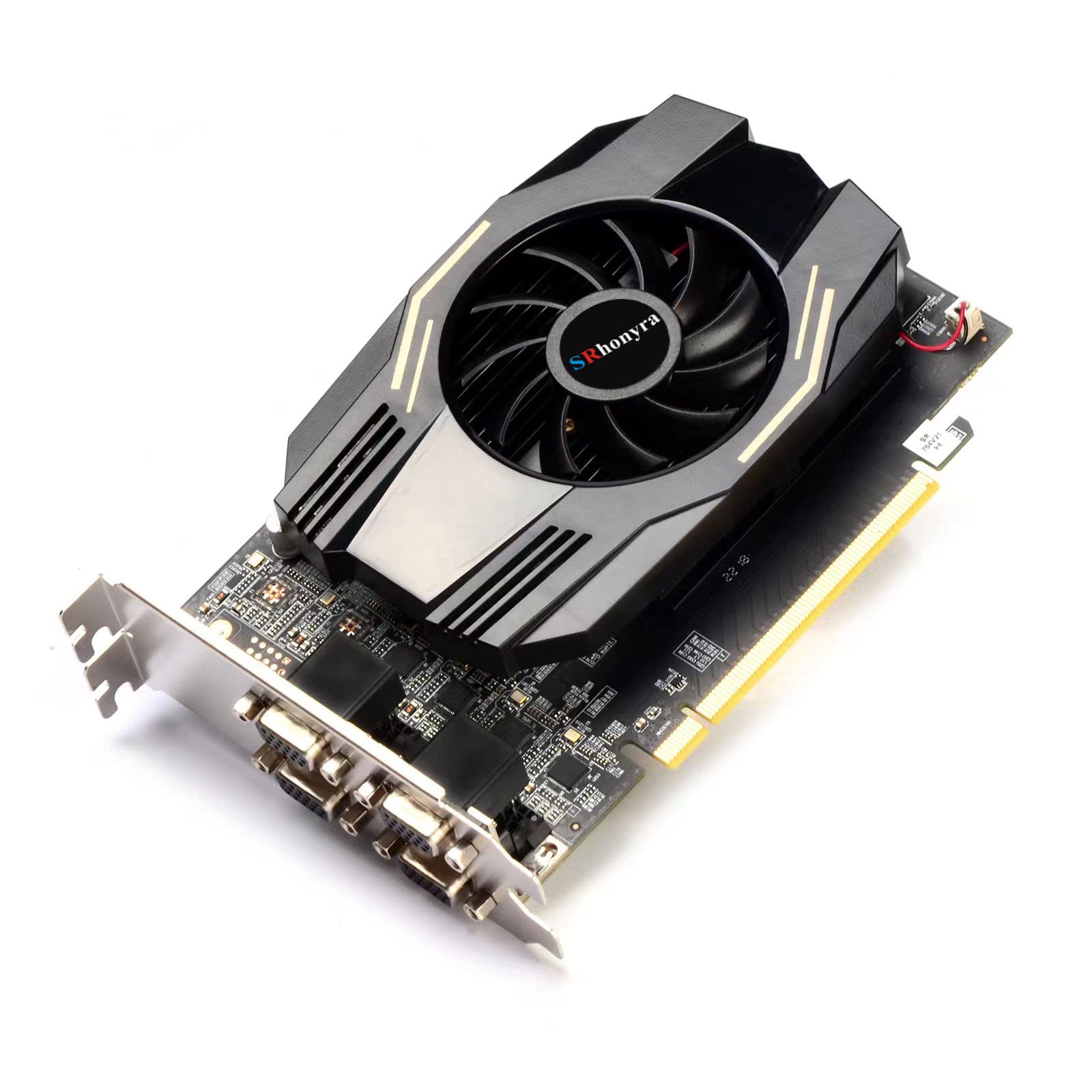 Srhonyra 4 Monitor Video Card Vga Outputs Radeon Hd7600 Graphics Card 128 Bit Gddr5 2Gb Multiple Displays Graphics Card 6Vga Gpu