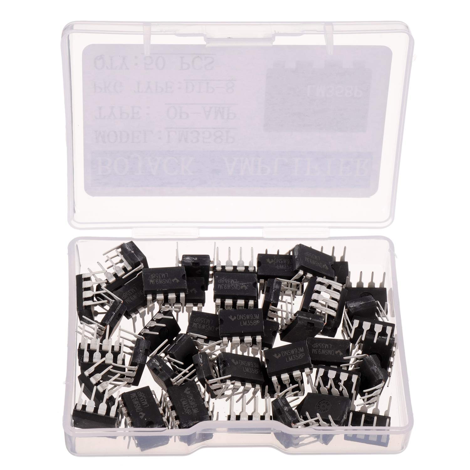 Bojack Lm358P Operational Amplifier Ic Lm358N Lm358 Dip 8 Dual Operational Amplifier(Pack Of 50 Pcs)