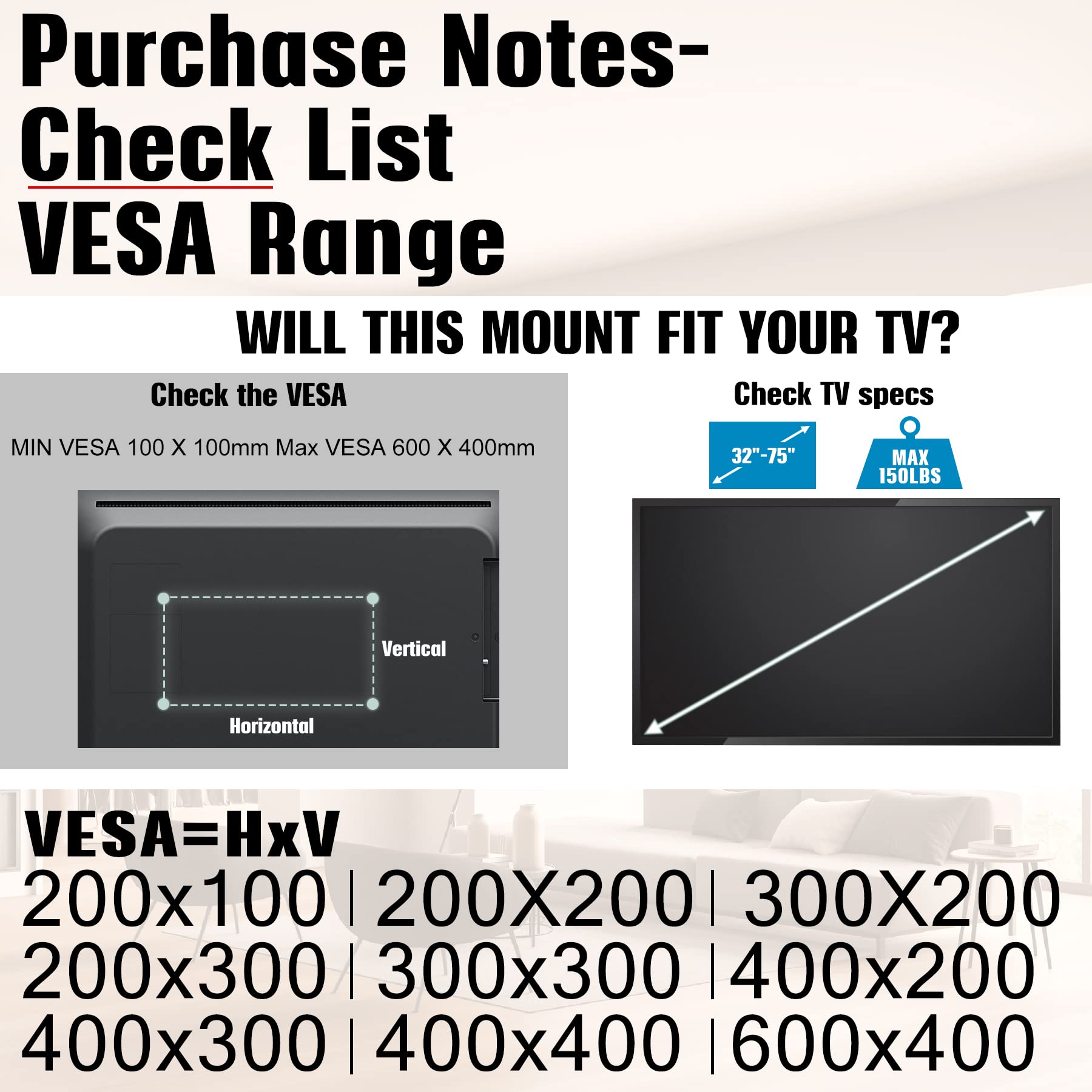 Aentgiu Studless 3 Pairs Tv Wall Mount, Heavy Duty Drywall Tv Bracket Hanger For 32 75 Inch Flat Screen Tvs, No Stud, No Drill, No Anchors, Easy Install With All Hardware