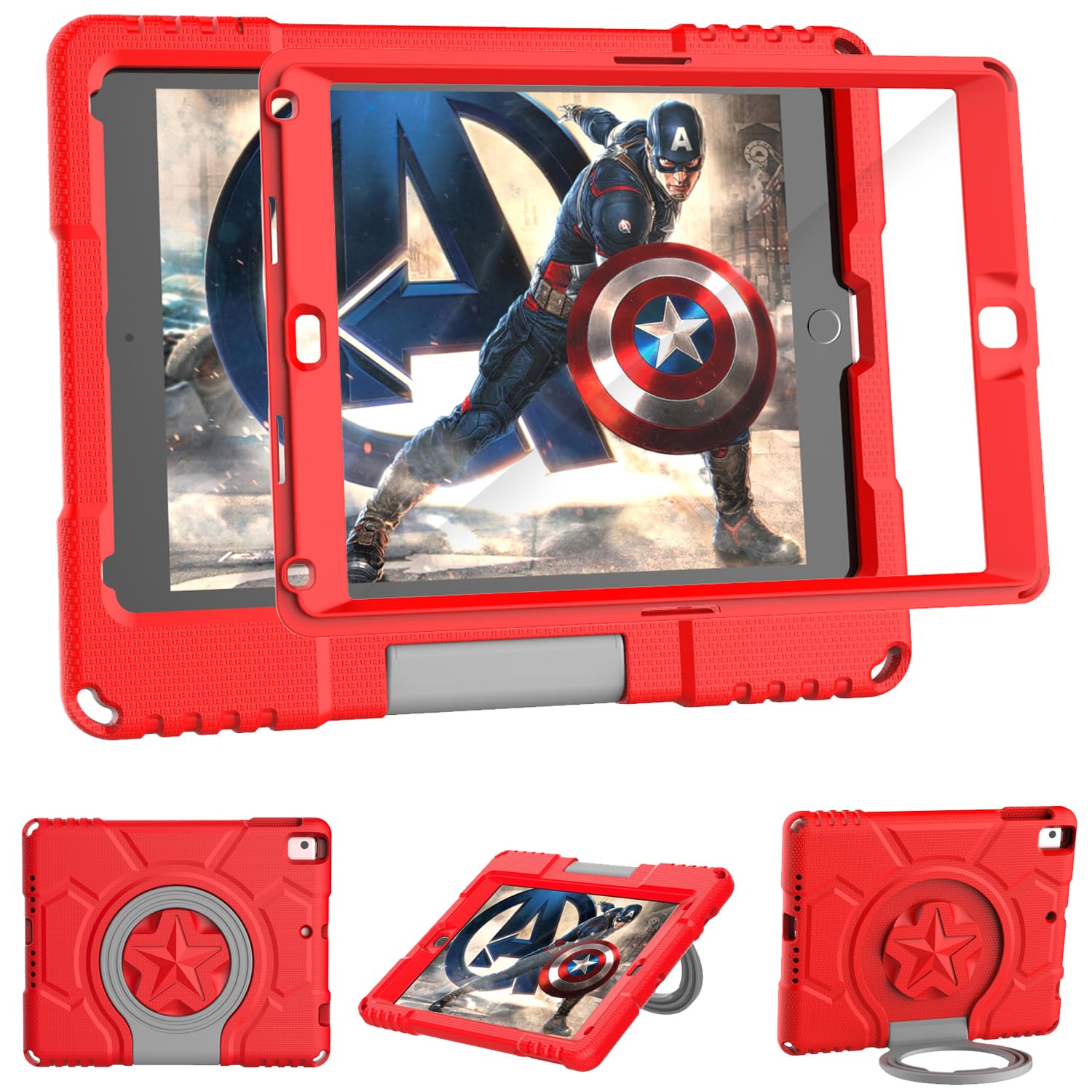 Kids Case For Ipad 5Th/6Th Generation 9.7 Inch 2017/2018 Release, Lainergie Ipad Air 2 Case With Screen Protector, Ipad Pro 9.7