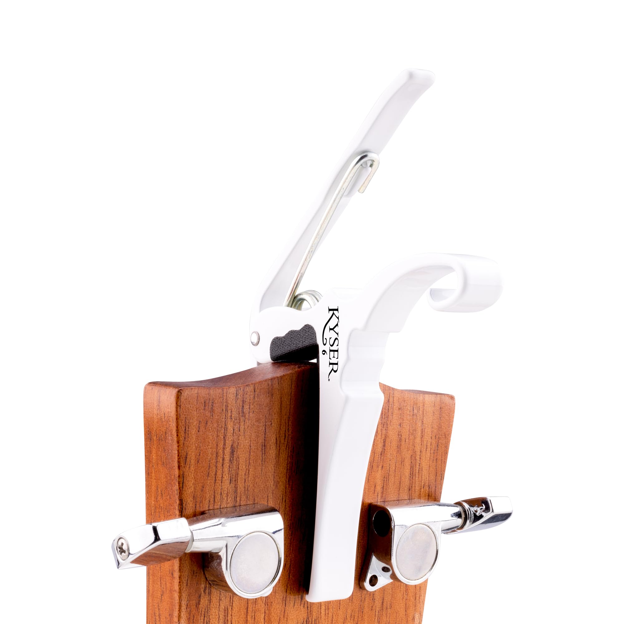 Kyser Quick Change Guitar Capo For 6 String Acoustic Guitars, Pure White, Kg6W