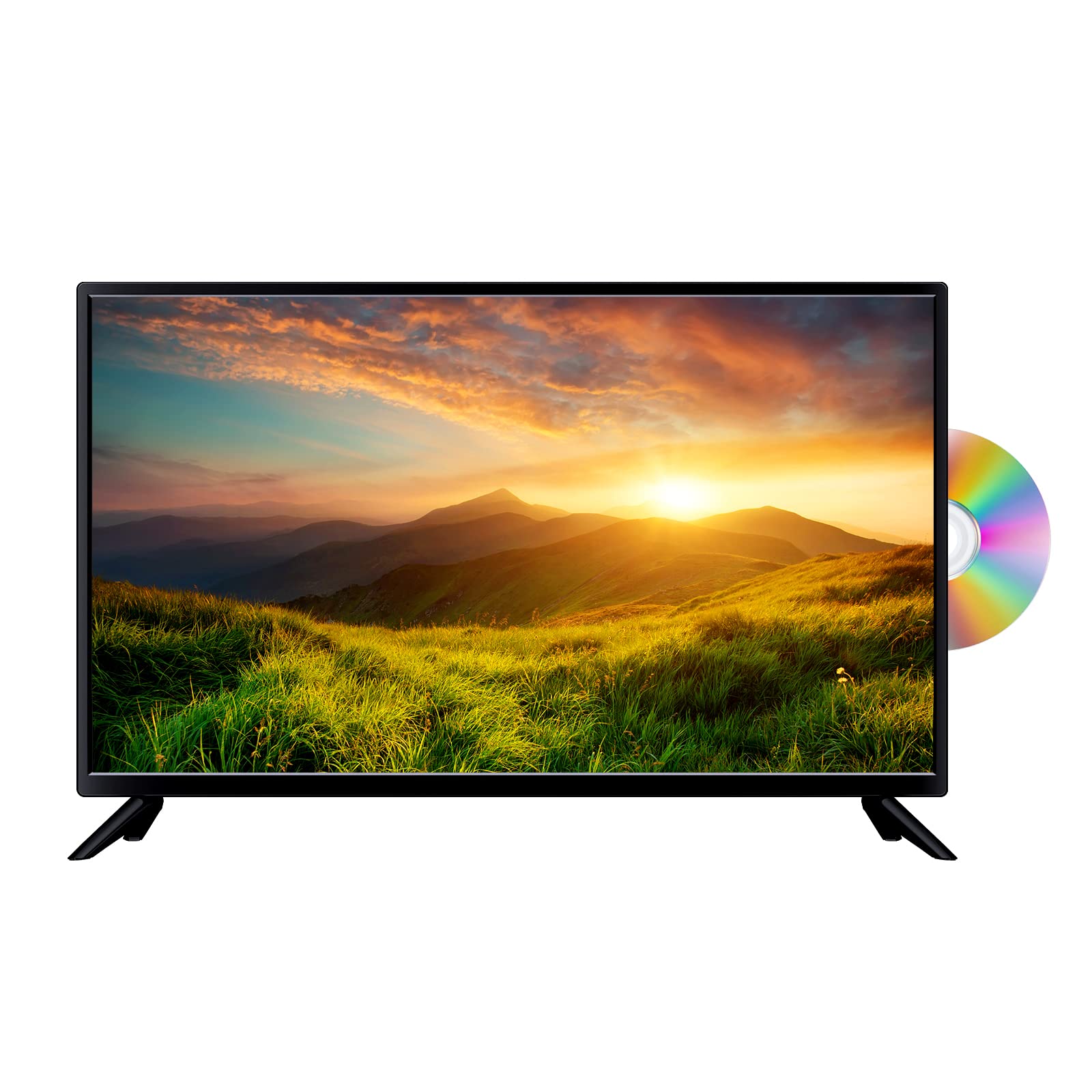 Atyme 320Am5Dvd, 32 Inch Class, 60Hz, 720P Hd Led Tv Flat Dvd Combo Tv,1*Usb,2* Hdmi,1*Vga, Build In Dvd Player Dual Channel 8W 