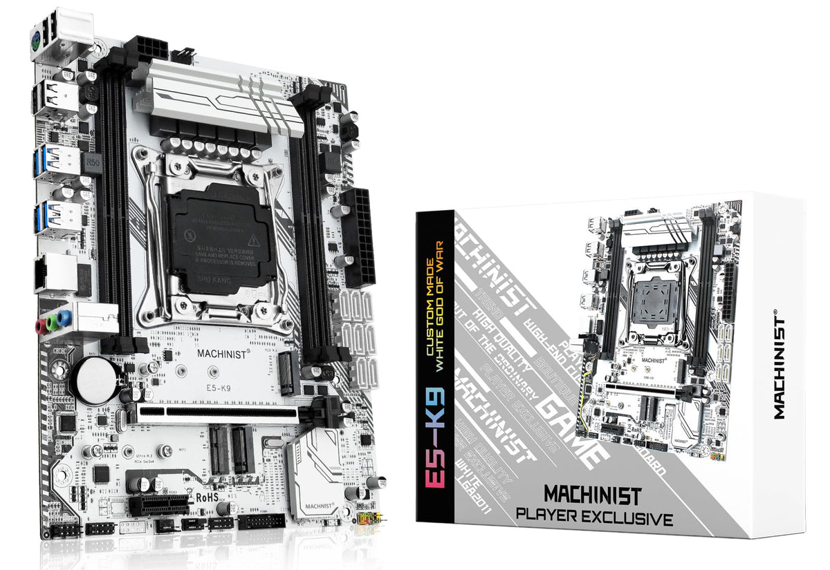 Machinist X99 Lga 2011-V3 Motherboard, Intel 5Th/6Th Gen Computer Server Motherboard With X99 Chipset (Micro Atx, Pcie 3.0, Dual