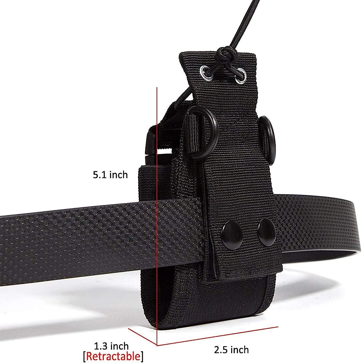 Radio Holder Walkie Talkie Pouch Molle Radio Pouch Baofeng Radio Holster Strap Radio Case For Duty Belt Compatible With Baofeng Uv5R 888S F8Hp Kenwood Icom Hyt Arcshell Retevis H777 (4 Pack)