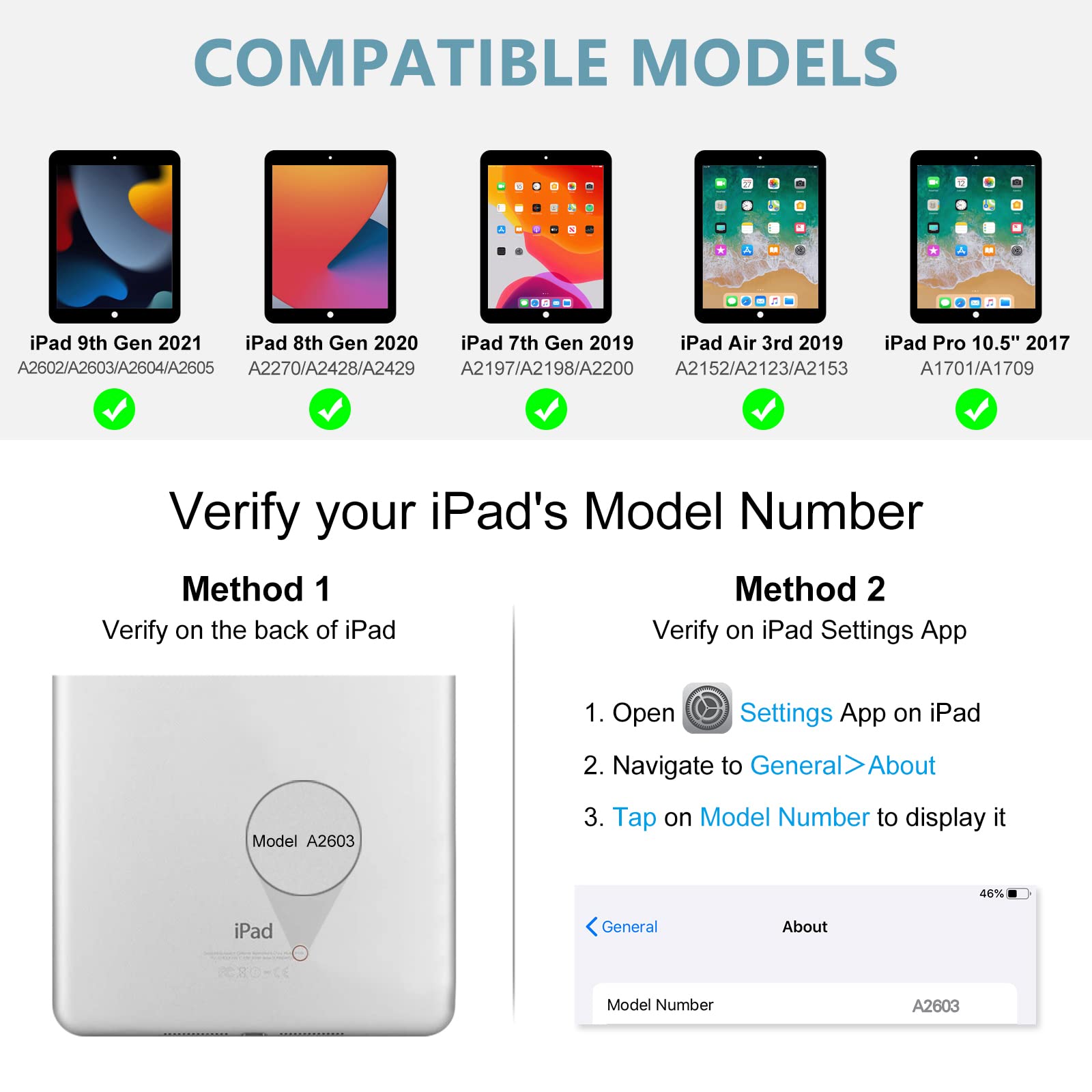 Keyboard Case For Ipad 10.2'' 9Th 8Th Generation, With Detachable Bluetooth Keyboard And Pencil Holder, For Ipad 10.2 Inch/Ipad