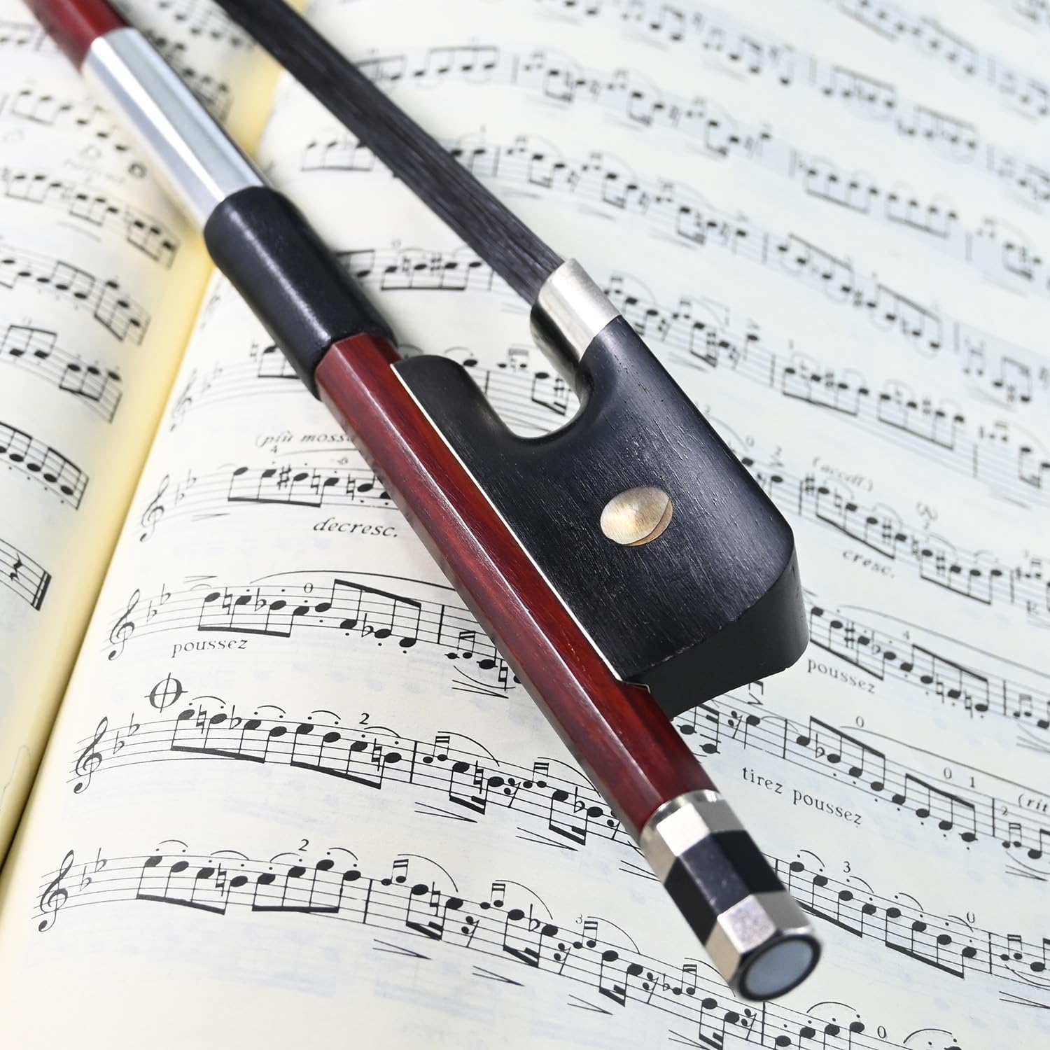 Brazilwood French Style Double Bass Bow 3/4 Size Well Handmade Deep And Powerful Sound