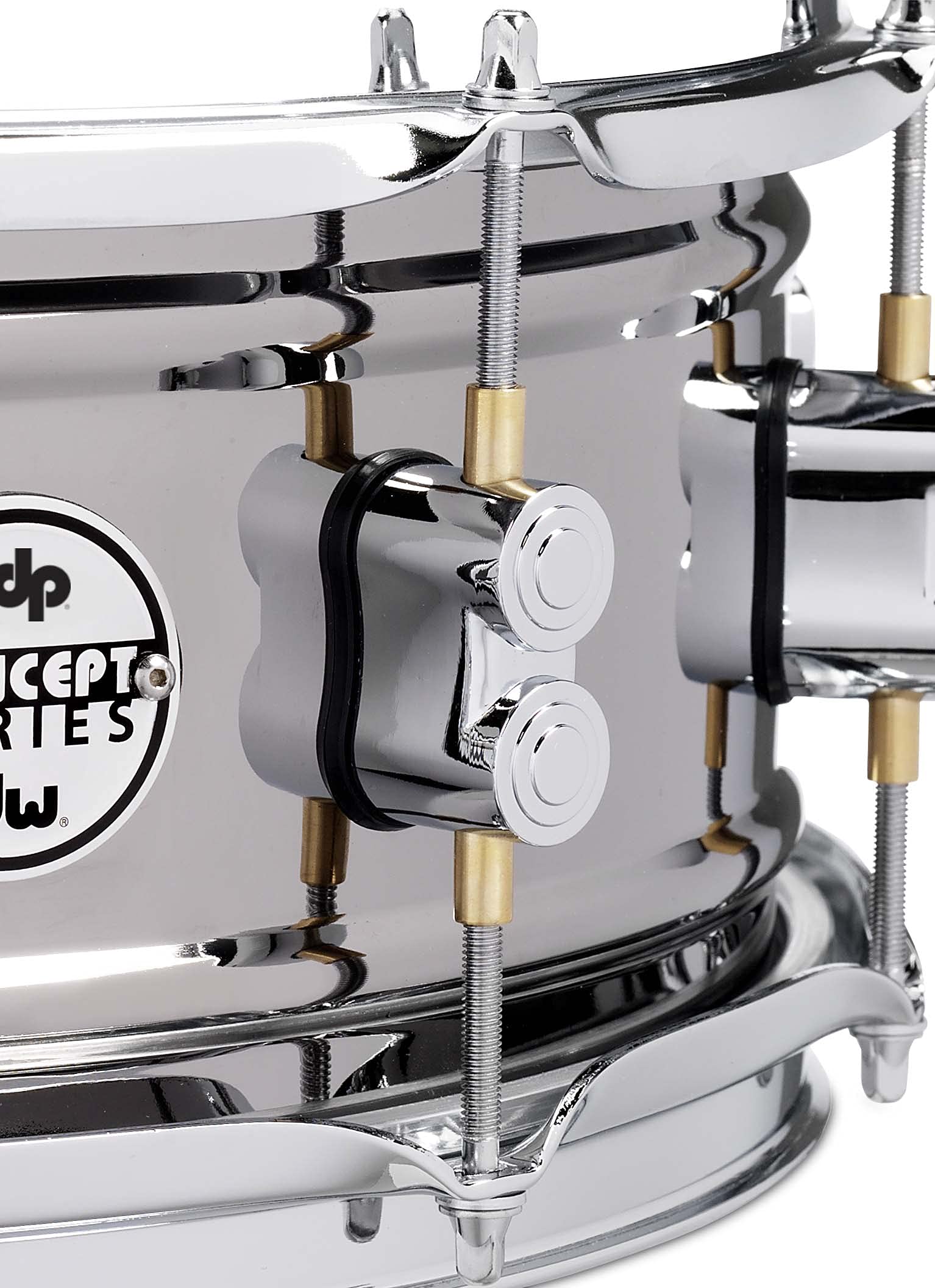 Pacific Drums Concept Series Black Nickel Over Steel Snare Drum, 6''X10'' (Pdsn0610Bncr)