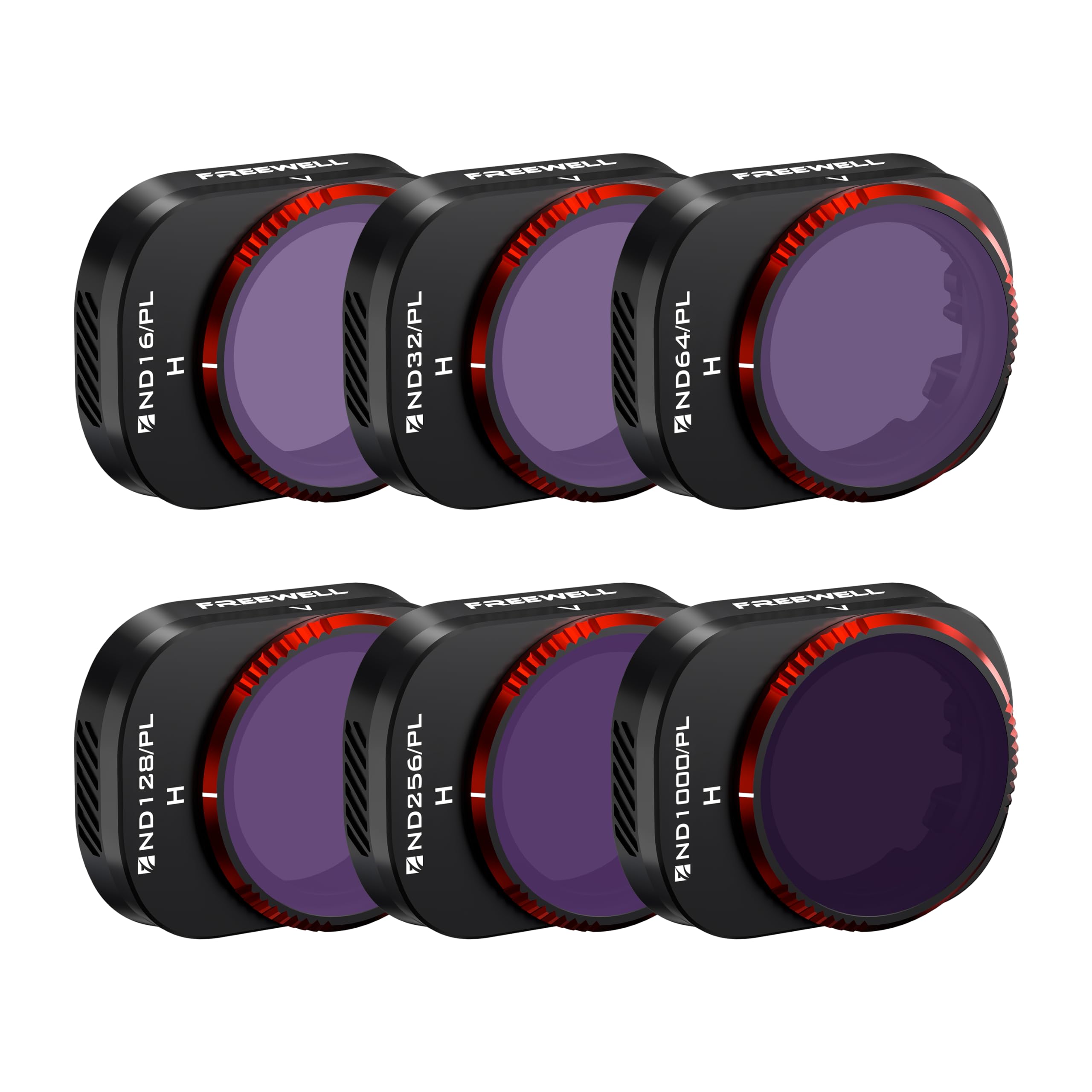 Freewell Bright Day 6Pack Hybrid Nd16/Pl, Nd32/Pl, Nd64/Pl, Nd128/Pl, Nd256/Pl, And Nd1000/Pl Compatible With Mini 4 Pro Vivid C