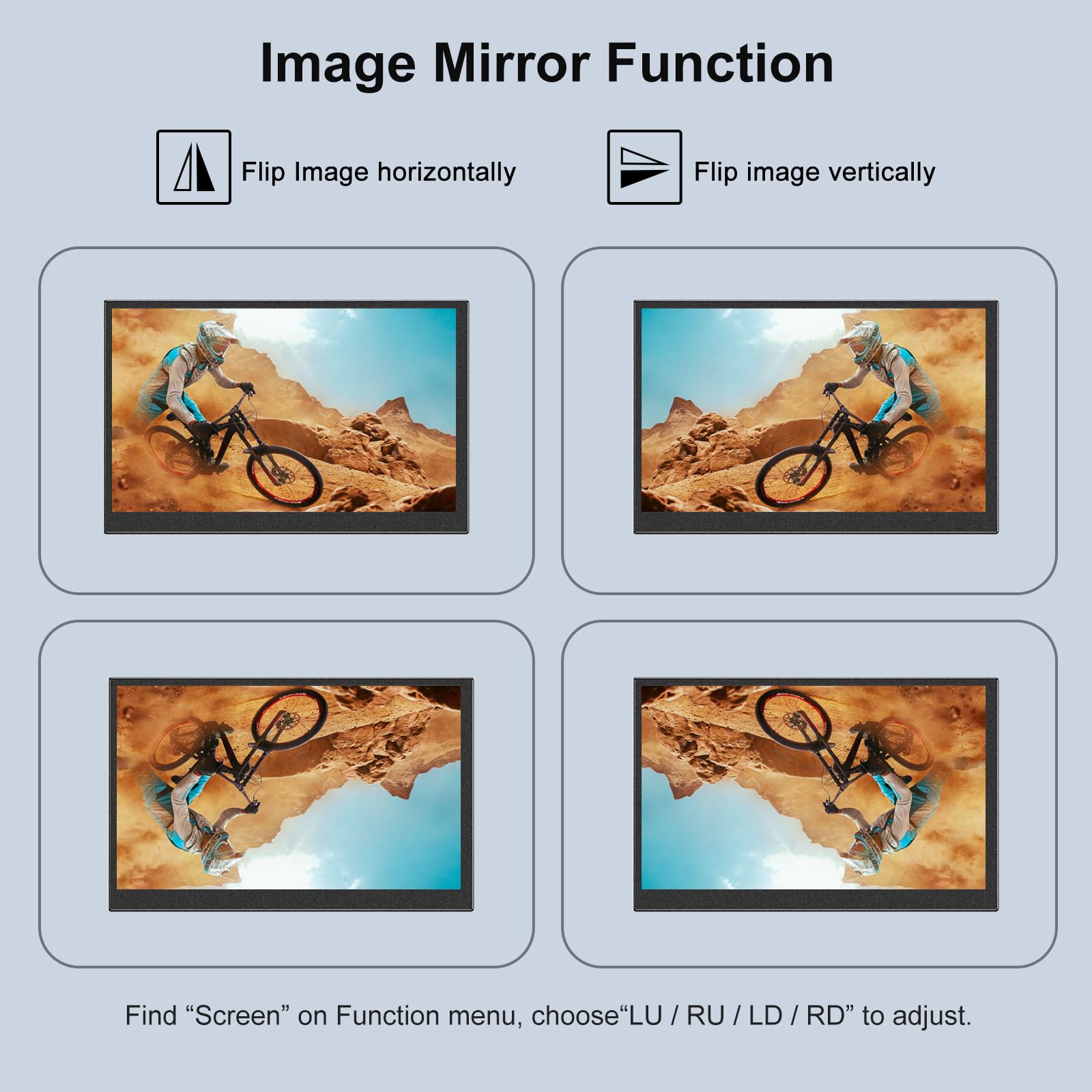 Eyoyo 7 Inch Small Mini Monitor 1024X600 Resolution Car Rear View Tft Lcd Screen Display With Hdmi/Vga/Av Video Input For Pc Dvd