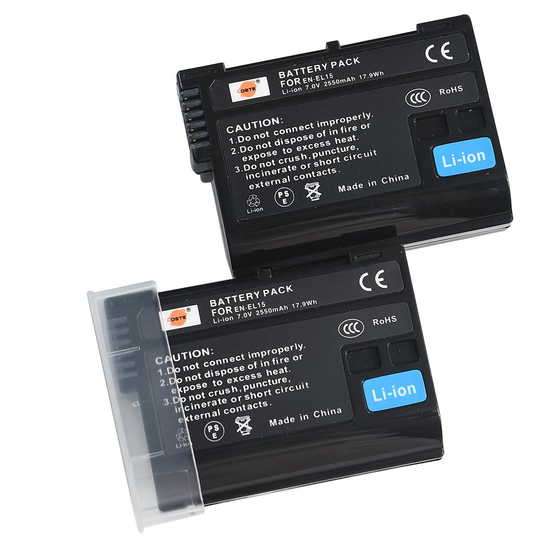 Dste 2 Pack En-El15C En-El15B En-El15 Battery Compatible With Nikon 1 V1 Z8 Z7Ii Z6Ii Zf Z5 Z6 Z7 D500 D600 D780 D800 D850 D800E