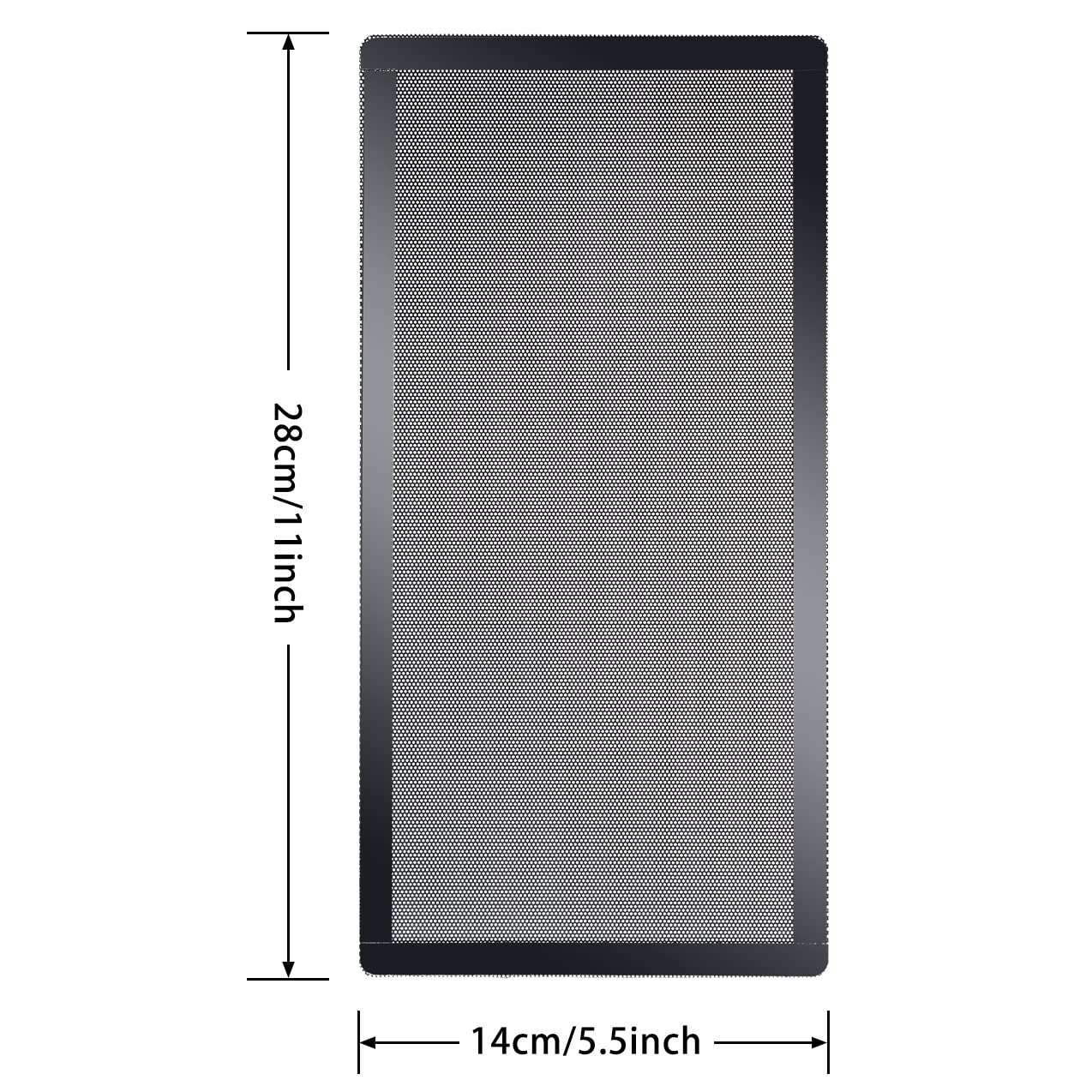 120 X 240Mm Pc Case Dust Mesh Filter, [2 Pack] Magnetic Frame Computer Fan Dust Mesh Pc Cooler Filter Dustproof Pvc Cover Grills