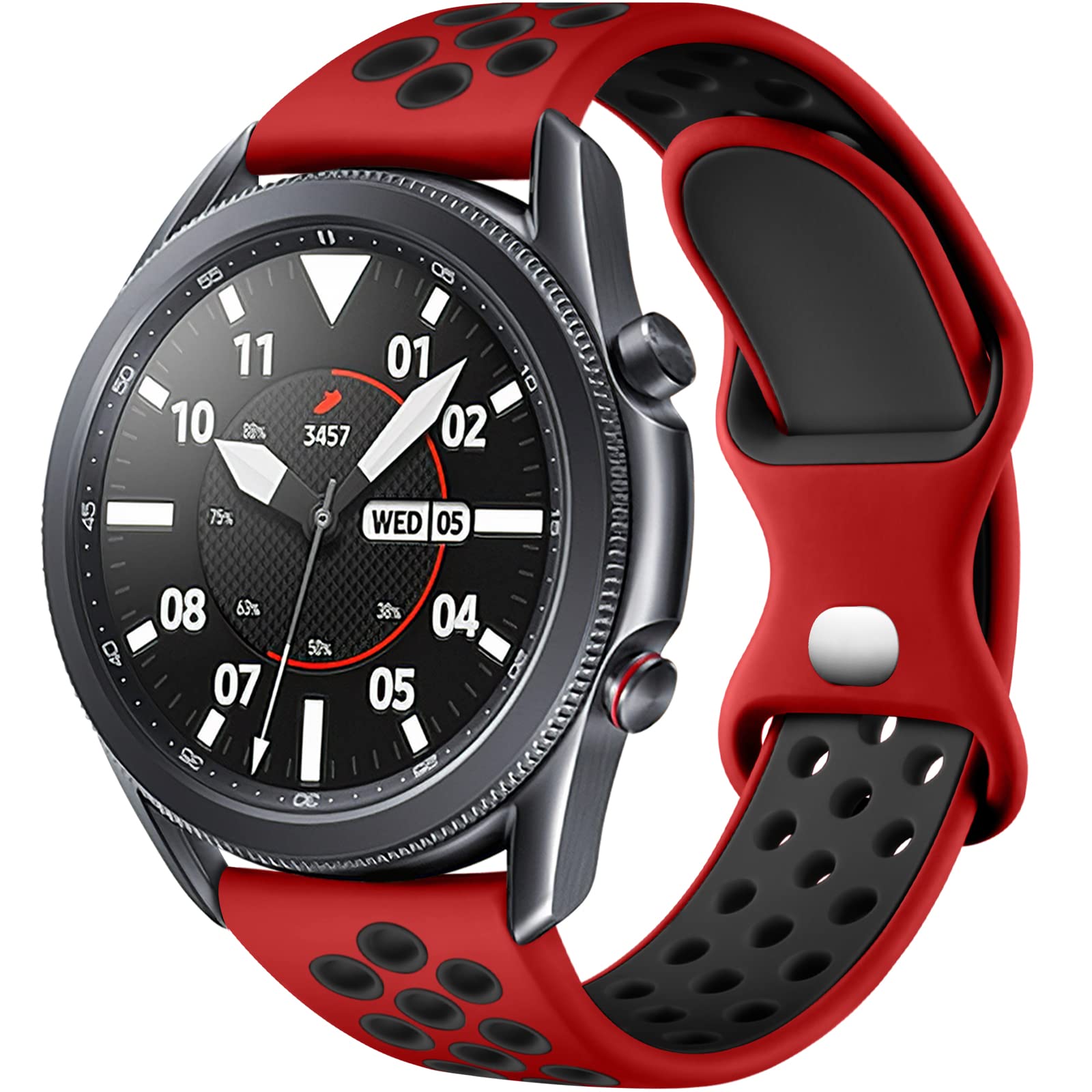 Rubinom Compatible For Samsung Watch 3 Bands 45Mm/Galaxy Watch Bands 46Mm/Gear S3 Frontier/Classic Watch, 22Mm Quick Release Sil