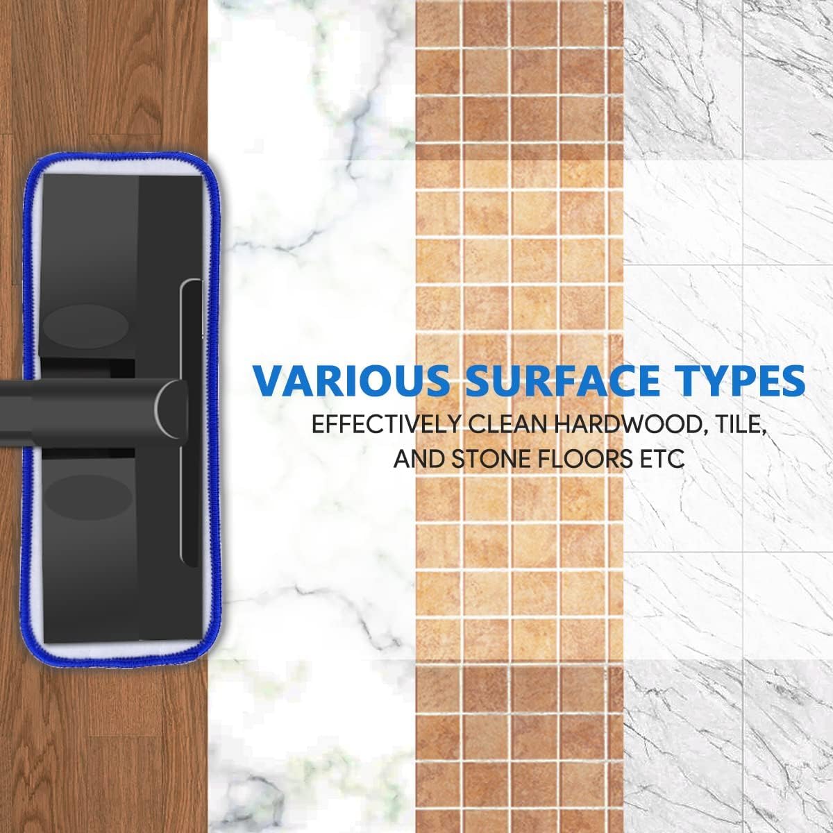 Keepow Microfiber Pads For Dupray Neat Steam Cleaner, 10 Pack Washable Pads