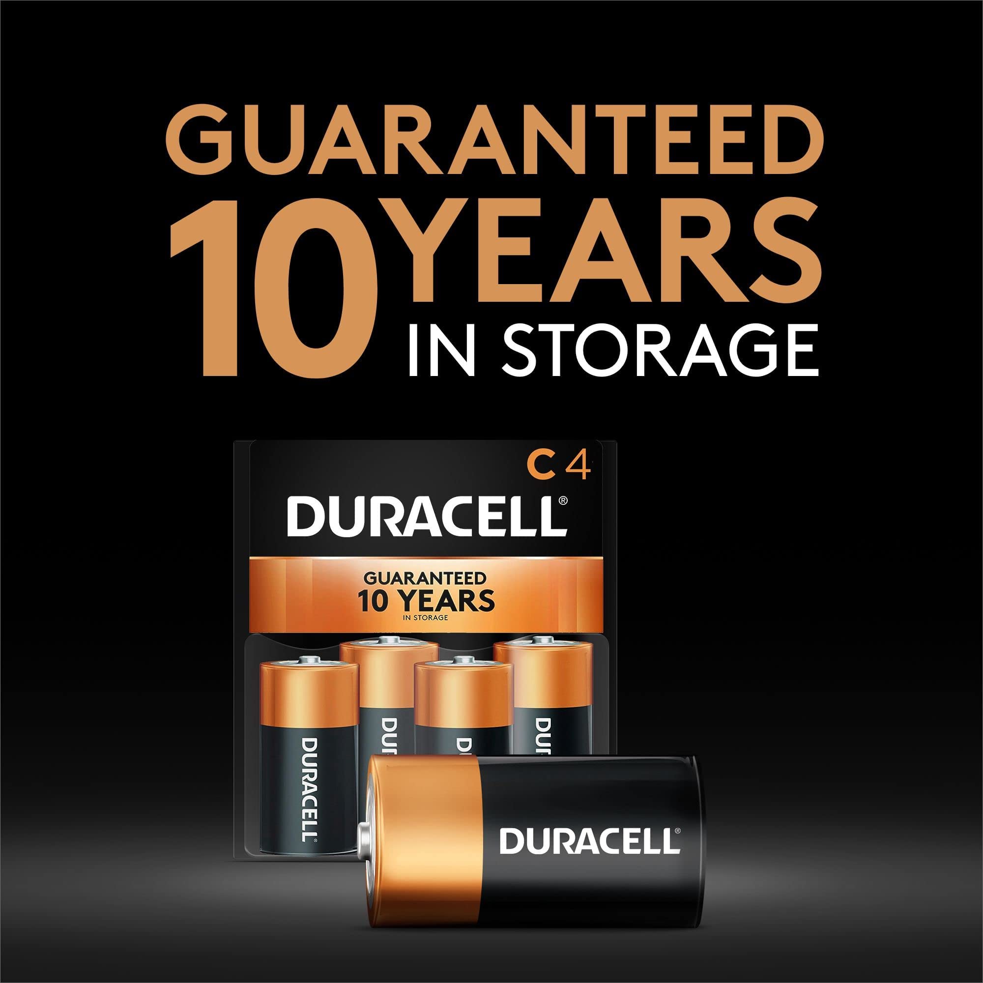 Duracell Coppertop Alkaline Batteries C 4 Ea