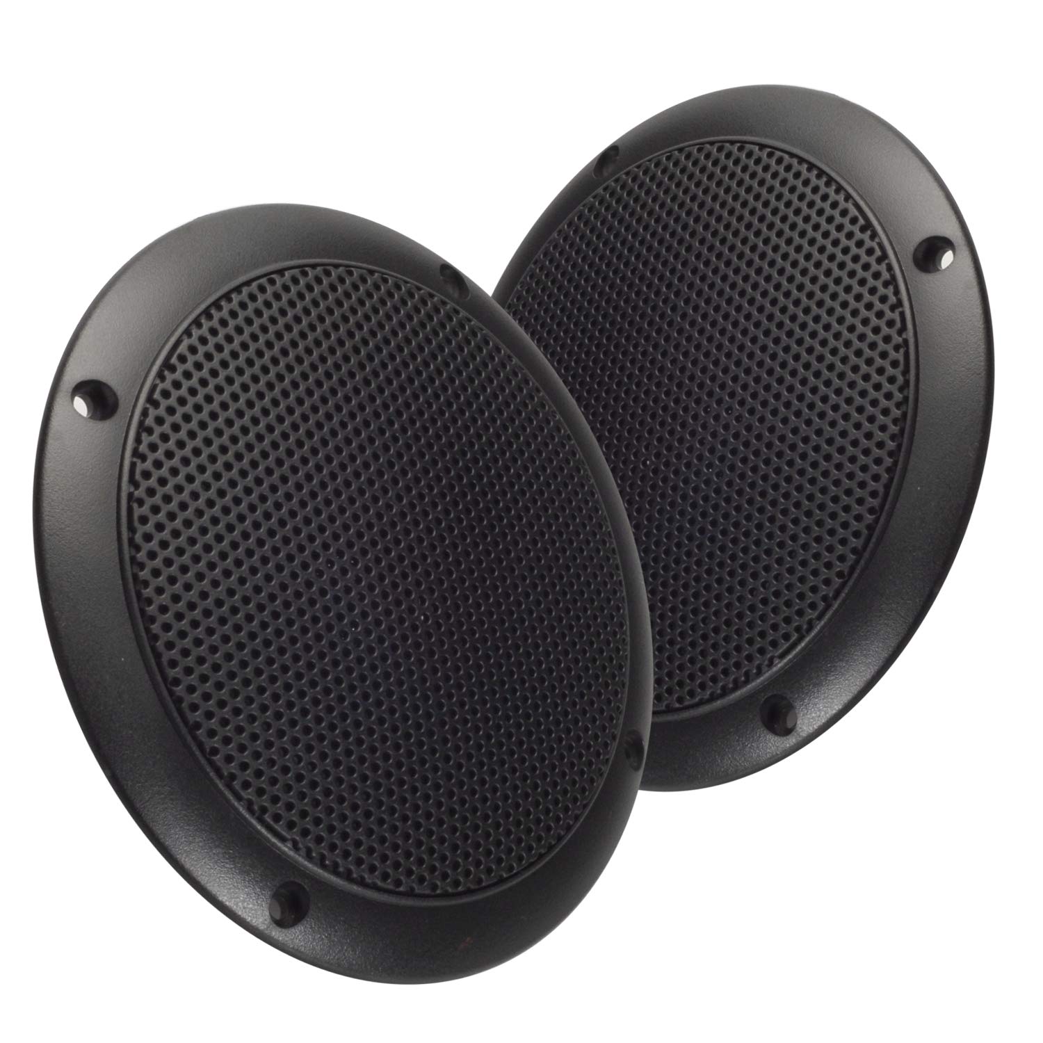 Magnadyne 5 Water Resistant Slim Profile Dual Cone Speakers for RVs, Boats, Outdoors - Pair
