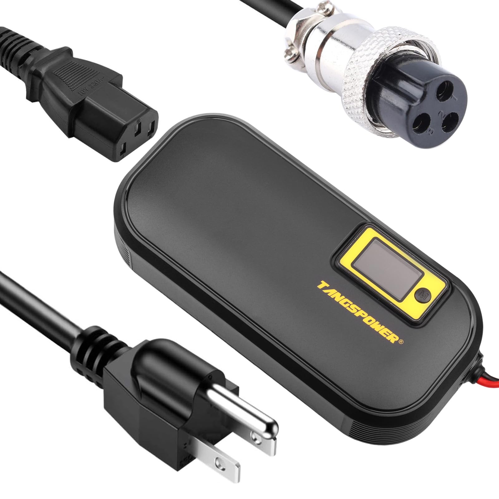 48V Charger 54.6V 2-12A Adjustment Current Smart Charger Used for 13S 48V 17Ah 20Ah 14AH 23AH Li-ion Battery High Power (Circula