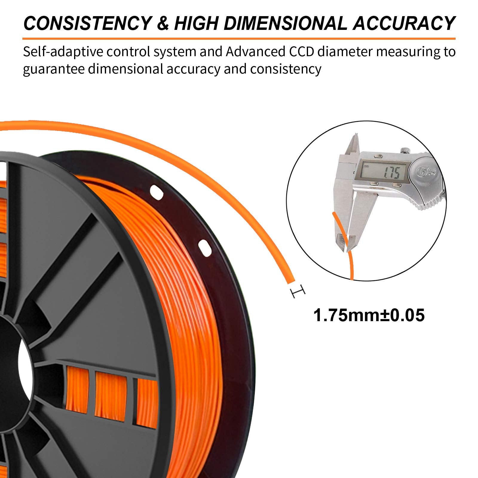 Novamaker Tpu Filament 1.75Mm, Orange Flexible Tpu 3D Printer Filament With 20G Cleaning Filament, 2.0Lbs Spool, Dimensional Acc