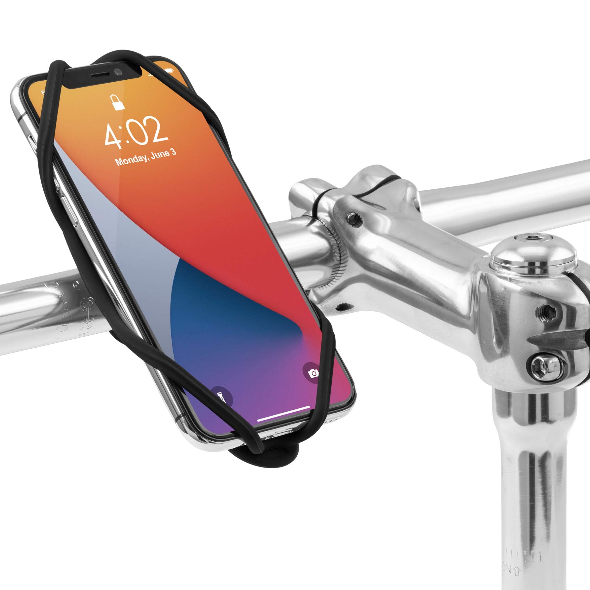 Bone Bike Phone Mount Handlebar, Universal Bicycle Phone Holder Motorcycle Cell Phone Holder For 4.7''  7.2'', Ultra Light Silic