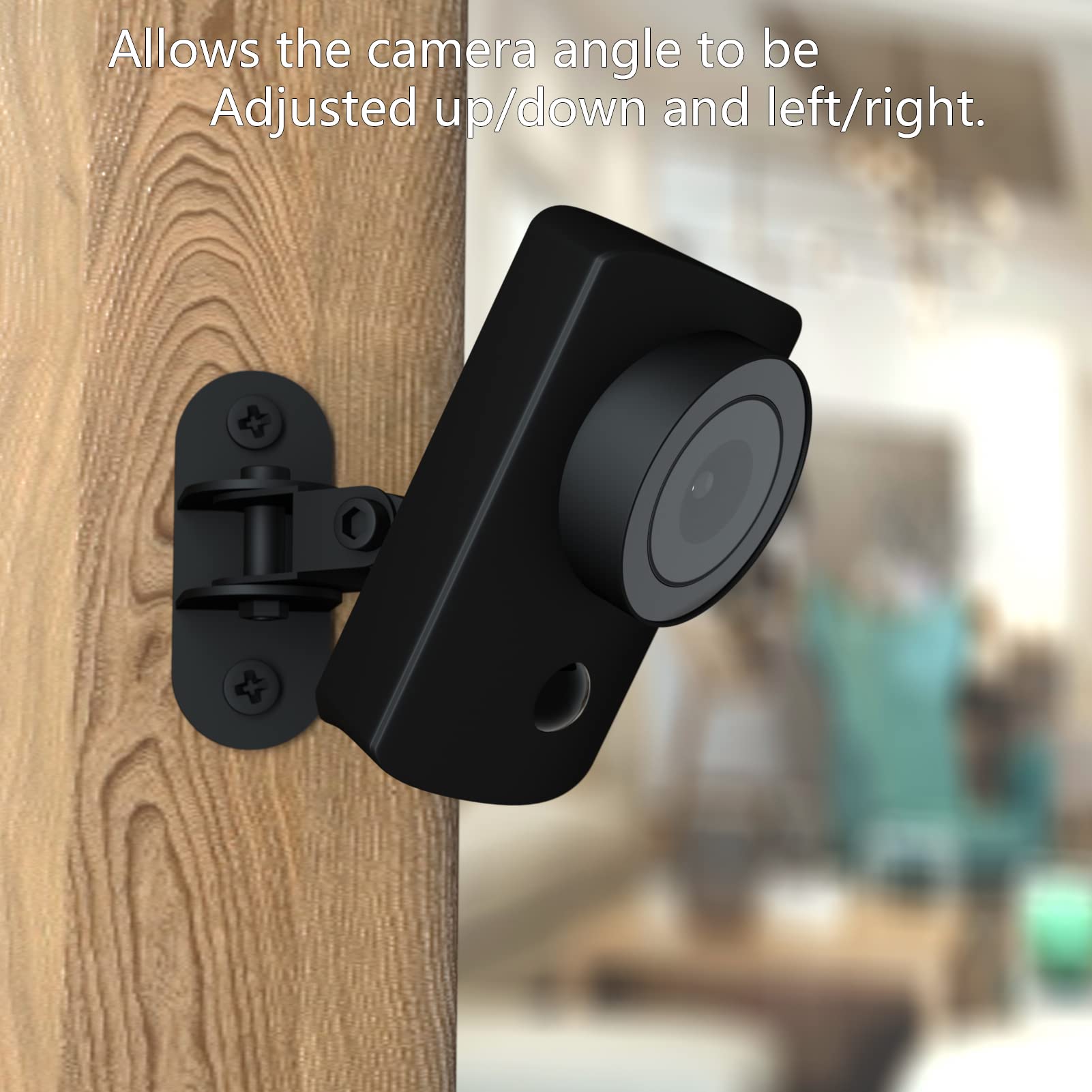 Teccle Pack Of 4 Upgrade Metal Wall Mount Compatible With Simplisafe Indoor Camera, Easy To Mount On Wall Or Ceiling