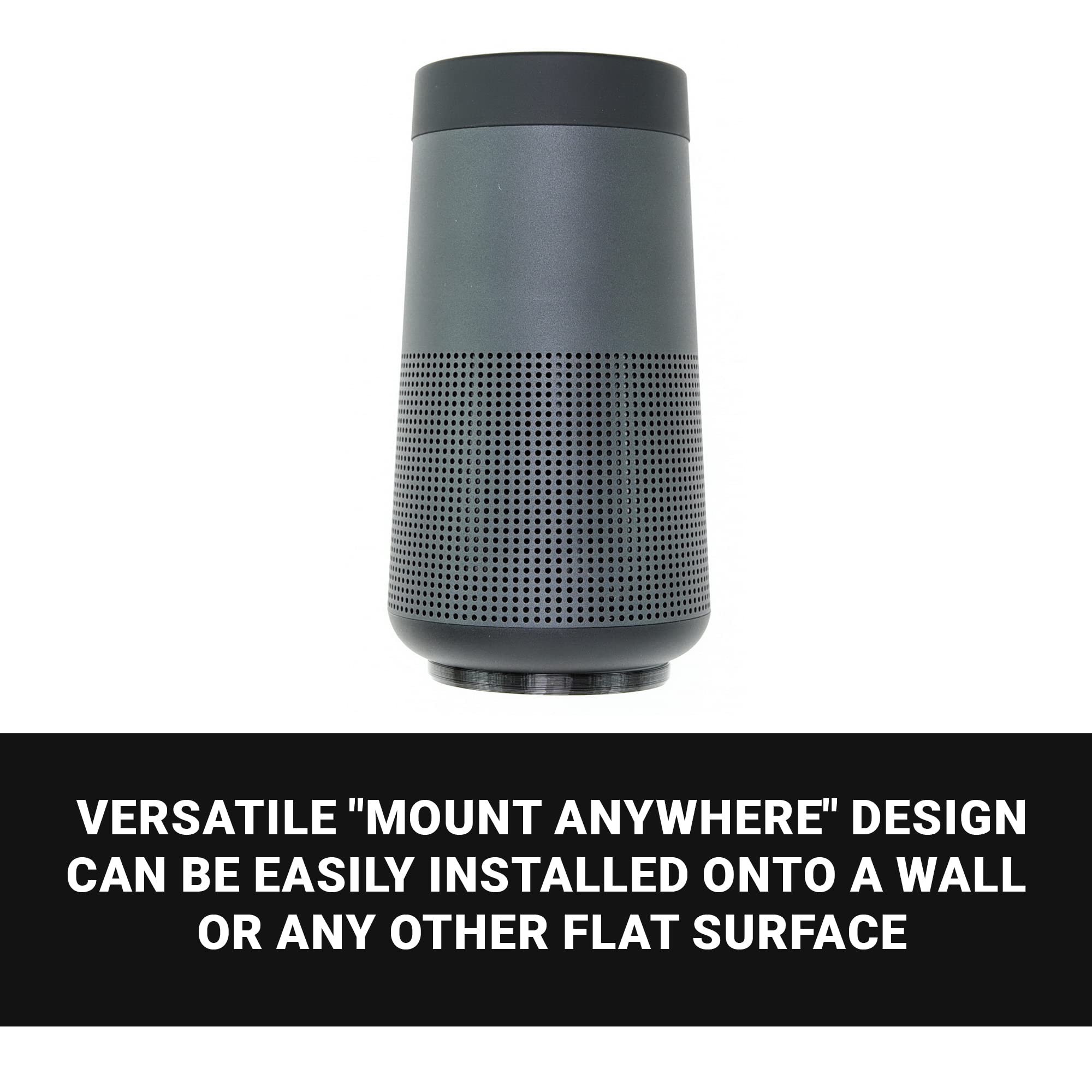 Spartan Mounts Bluetooth Speaker Wall Mount For Bose Soundlink Revolve Ii Speakers, Low Profile Mount Anywhere Design For Home,