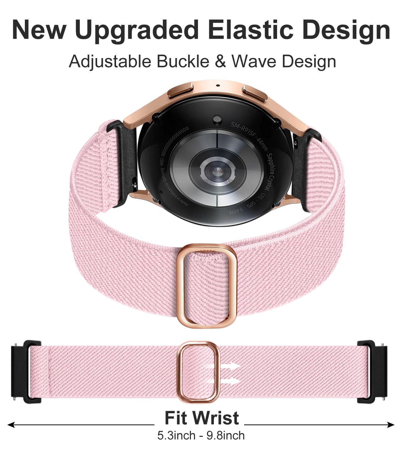 Lerobo Elastic Bands Compatible With Samsung Galaxy Watch 6/5/4 40Mm 44Mm/Galaxy Watch 6 4 Classic Band 43Mm 47Mm 42Mm 46Mm/Gala