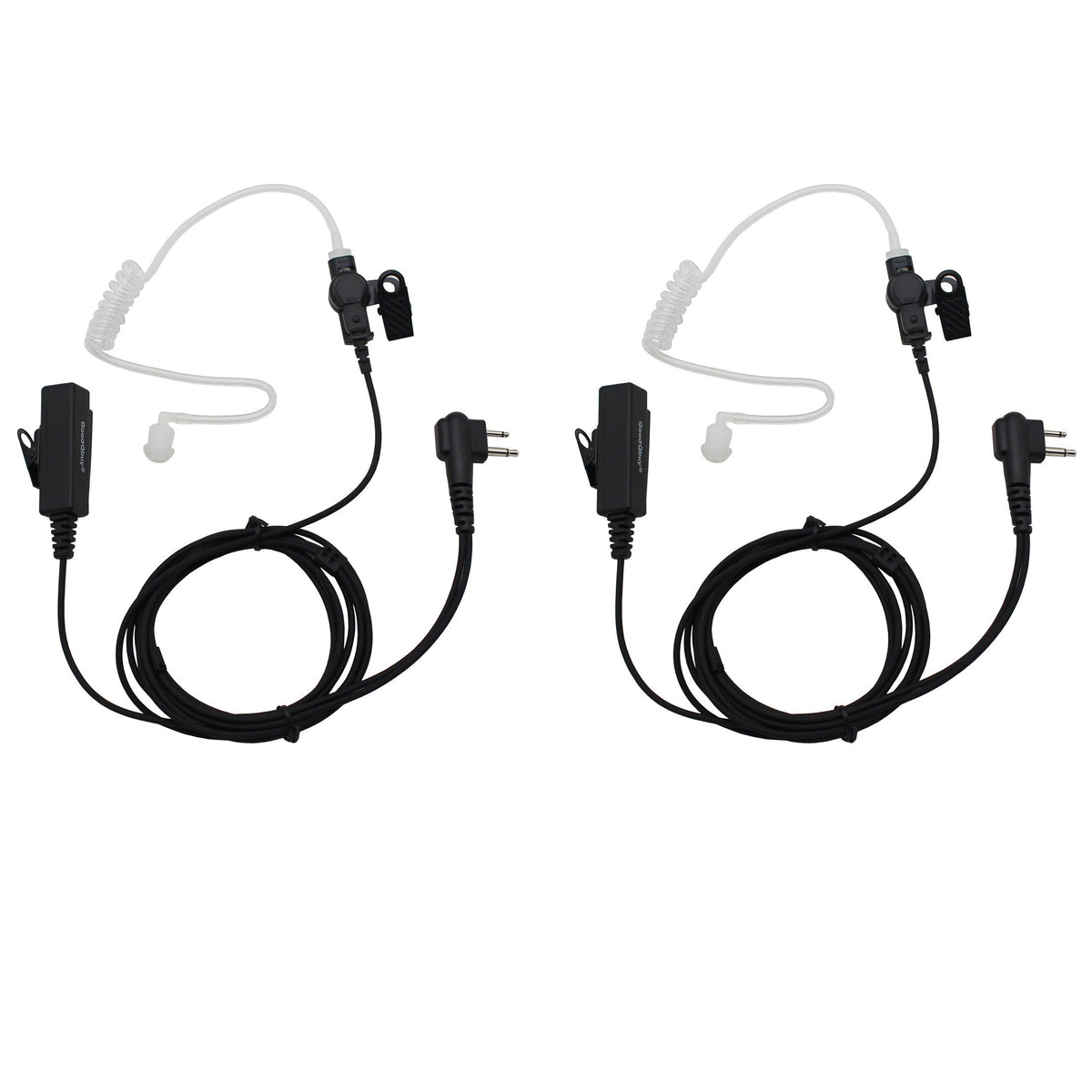 Goodqbuy 2Pcs 2-Pin Covert Surveillance Acoustic Tube Earpiece Mic Is Compatible With Motorola Walkie Talkies Devices Rdu4100 Gp88 300 Cp185 Cp200 Cp200D Ct150 P040 Pro1150 Sp10 Xtn500