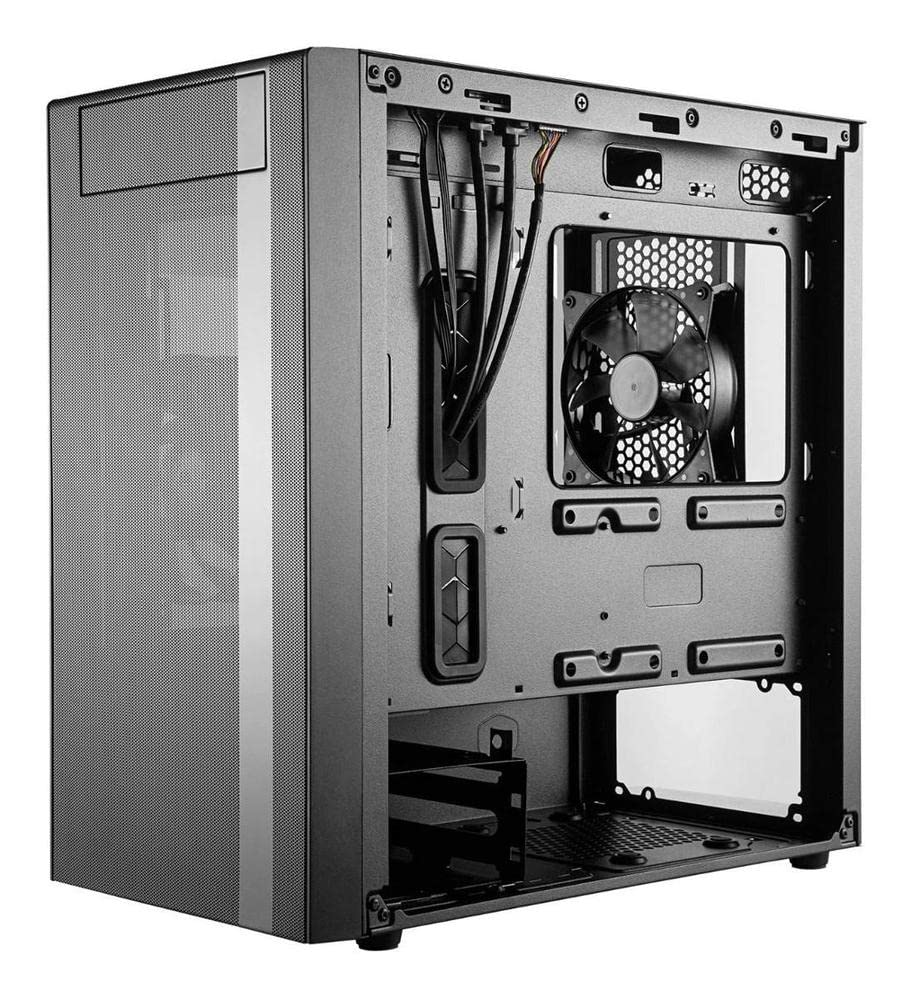 Cooler Master Masterbox Nr400 Micro Atx Tower With Front Mesh Ventilation, Minimal Design, Tempered Glass Side Panel And Single