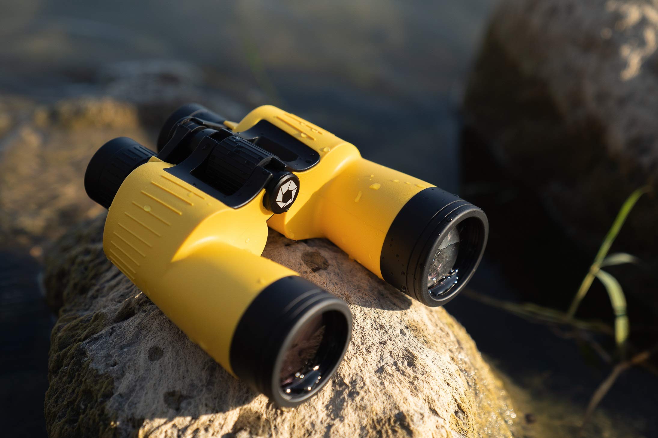 Barska Ab12738 Floatmaster 7X50 Waterproof Floating Marine Binoculars For Boating, Hunting, Fishing, Sports, Etc, Yellow