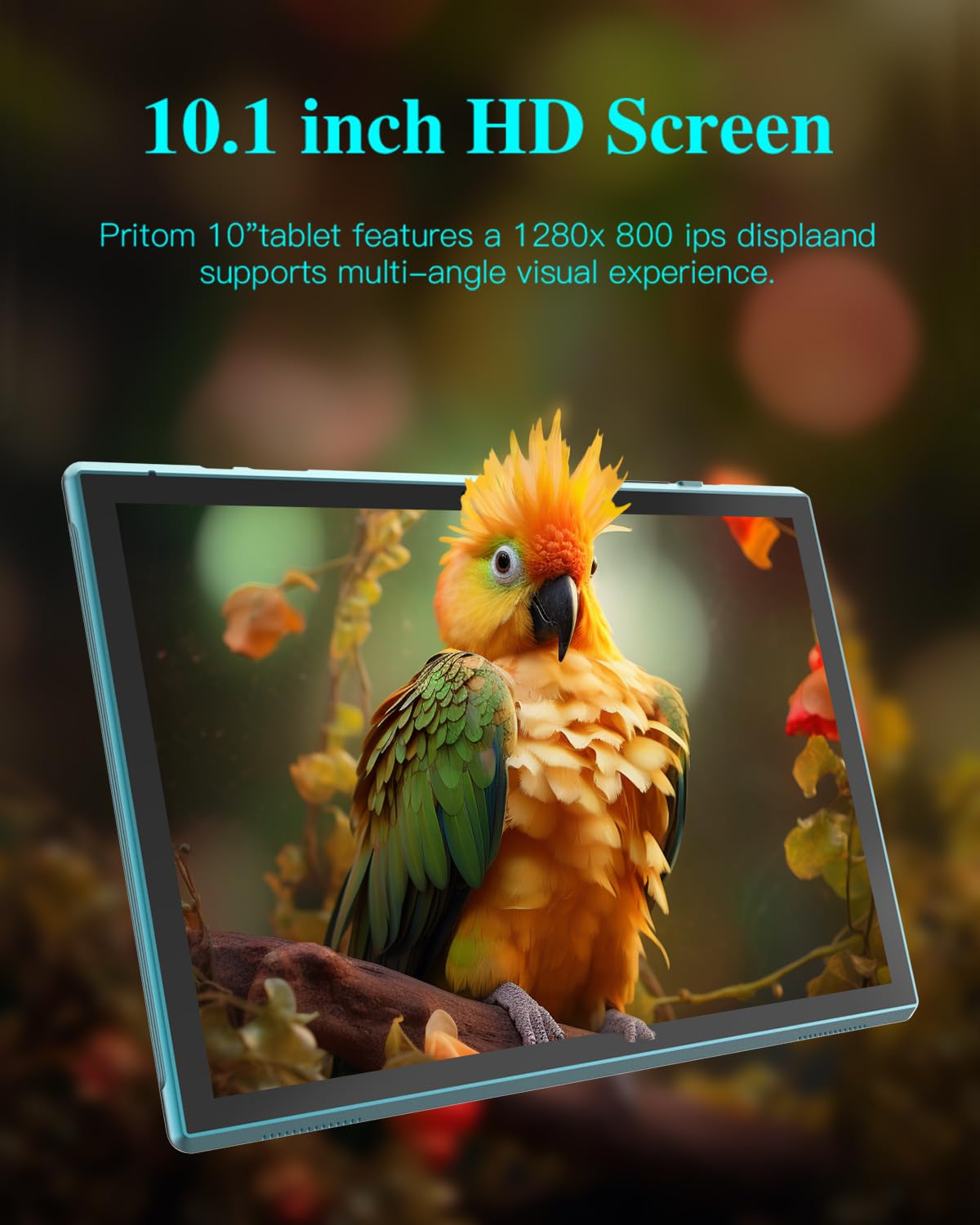 10 Inch Tablet, Android 12.0 Tablets, 4Gb Ram 32Gb Storage 512Gb Expand, 8Mp Camera, Wifi Bluetooth Gps Fm 10.1'' Ips Hd Touch S