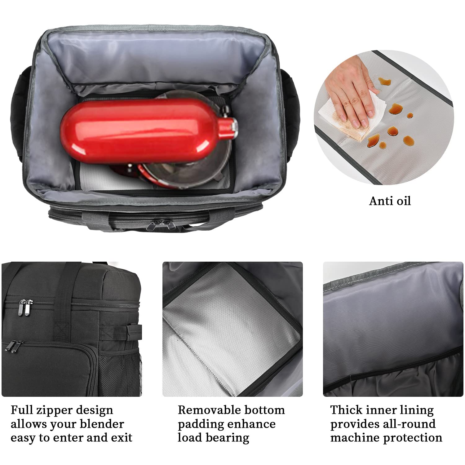 Leforz Carrying Bag Compatible For Kitchenaid Mixers (6 8 Quart) And Extra Accessories,Storage Bag Only