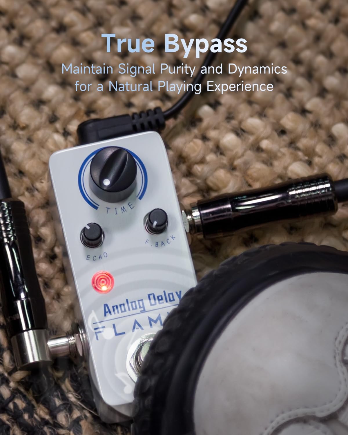 Flamma Fc17 Analog Delay Pedal Vintage Delay Effects Electric Guitar Pedal True Bypass