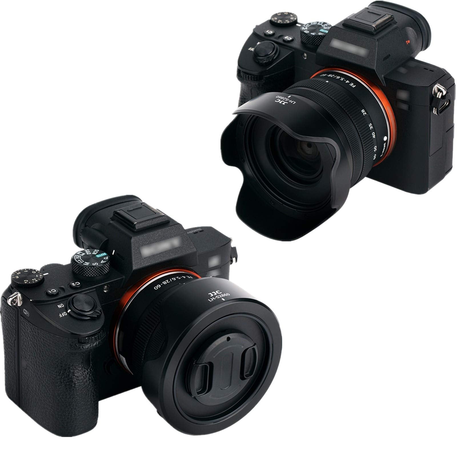 Jjc Reversible Lens Hood Shade With 40.5Mm Filter Adapter For Sony Fe 28 60Mm F4 5.6 Sel2860 On A7Cii Zv E1 A7C A7Iii A7Rii & E