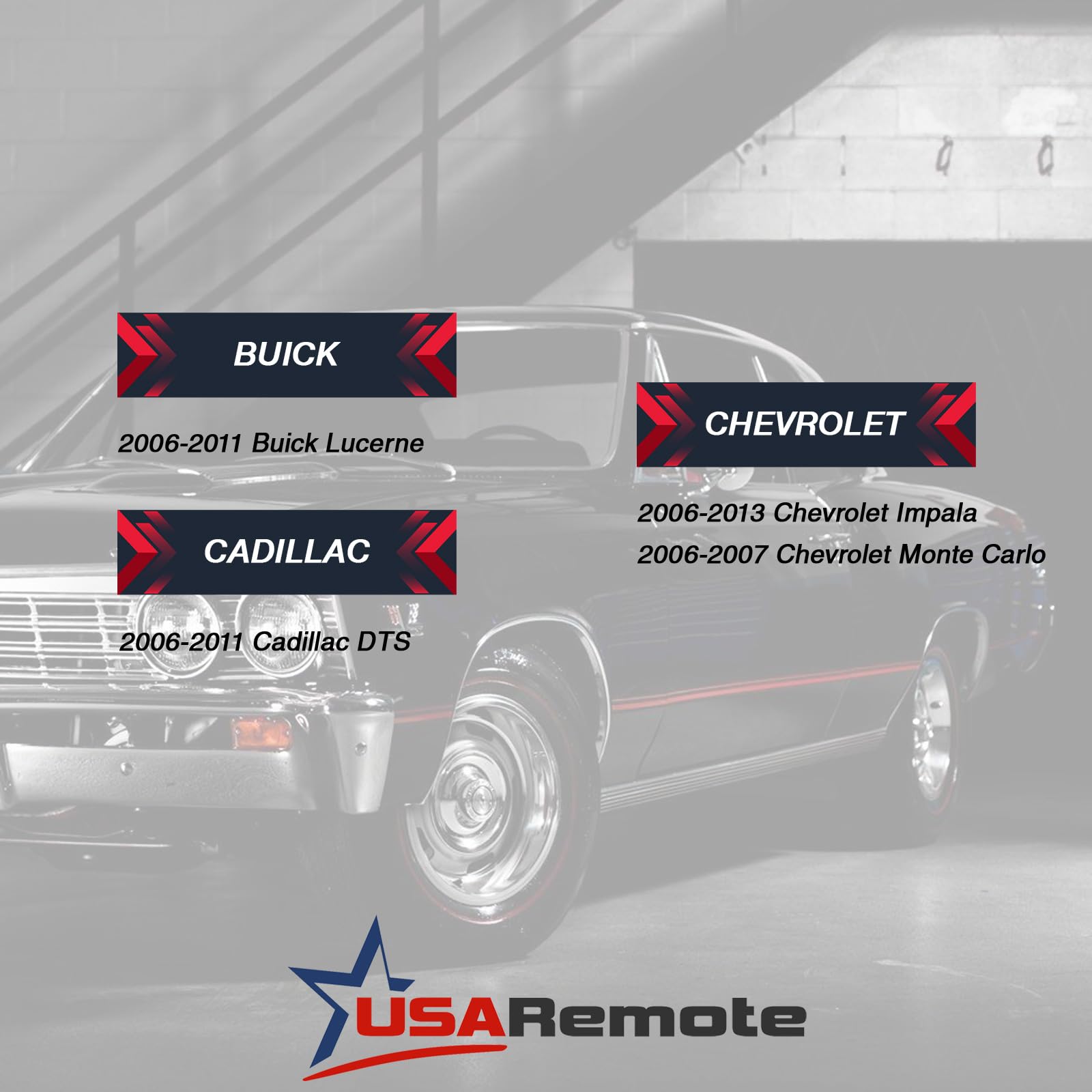 Key Fob Keyless Entry Remote Fits Chevy Impala Monte Carlo / Cadillac Dts / Buick Lucerne 2006 2007 2008 2009 2010 2011 2012 201