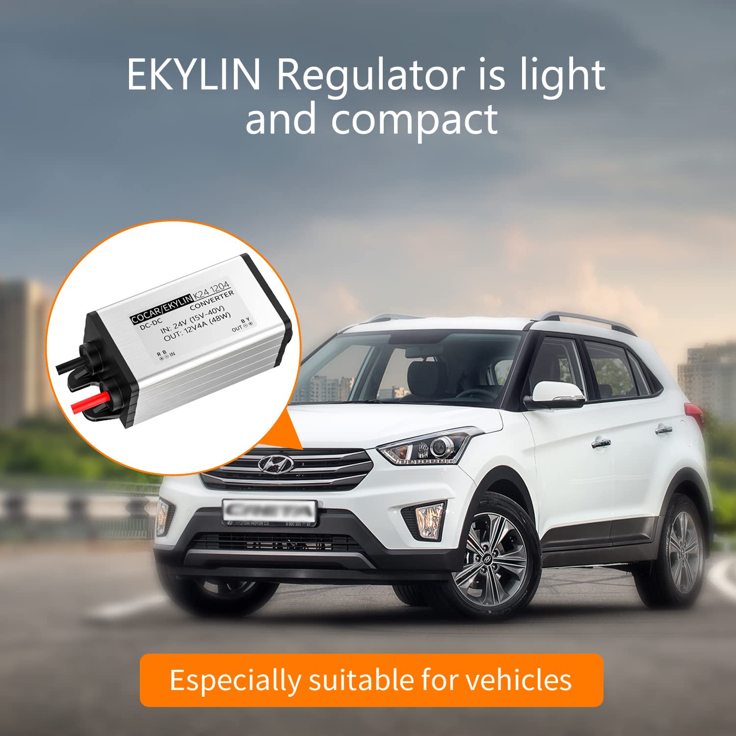 Dc 24V To 12V Converter Reducer Step Down Buck Converter 4A 48W Power Supply Adapter For Auto Car Truck Vehicle Boat Solar Syste