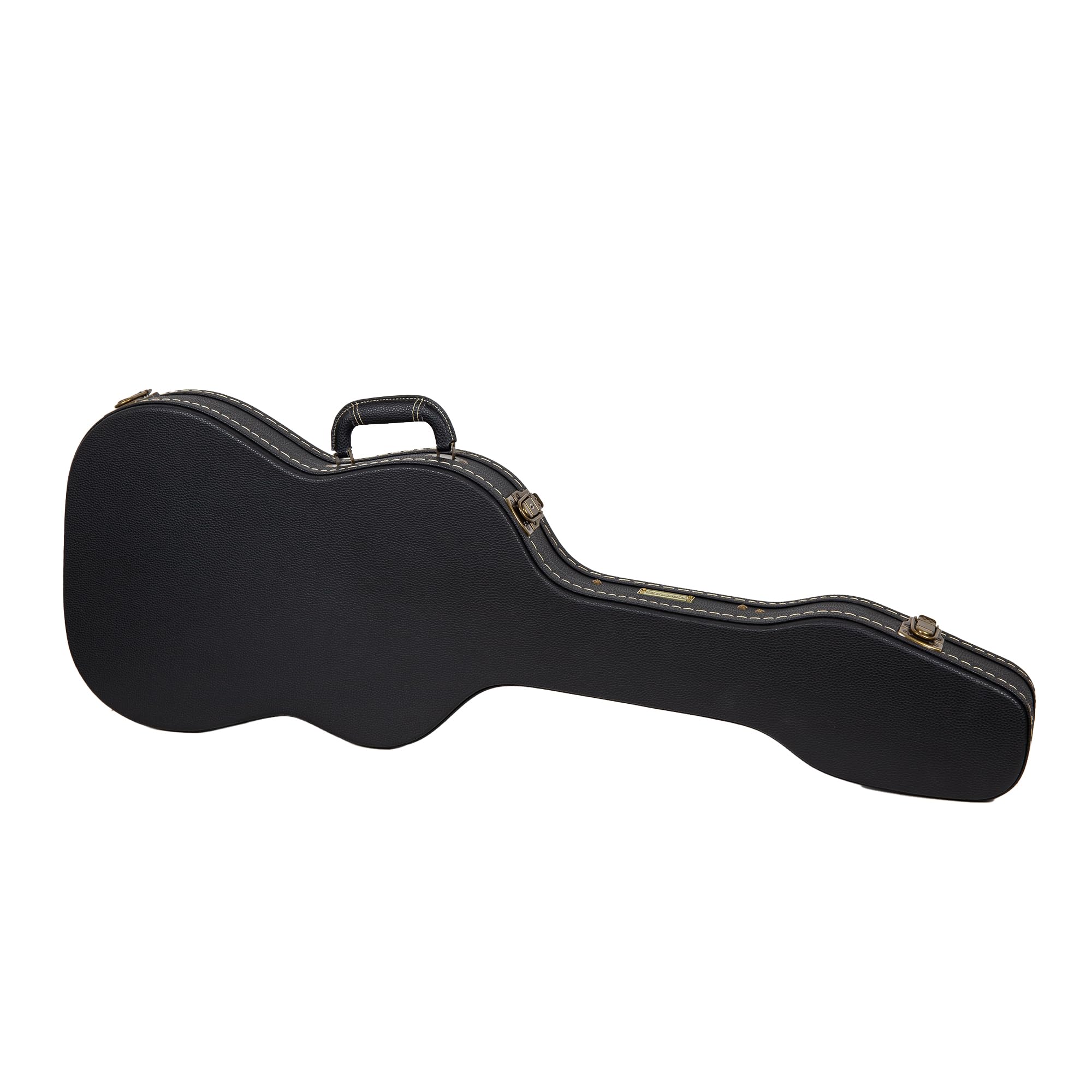 Crossrock Wooden Guitar Case -Fits Telecaster And Stratocaster Styles Of Guitars -Vintage Hardware, Sponge Lining, Metal Feet, S