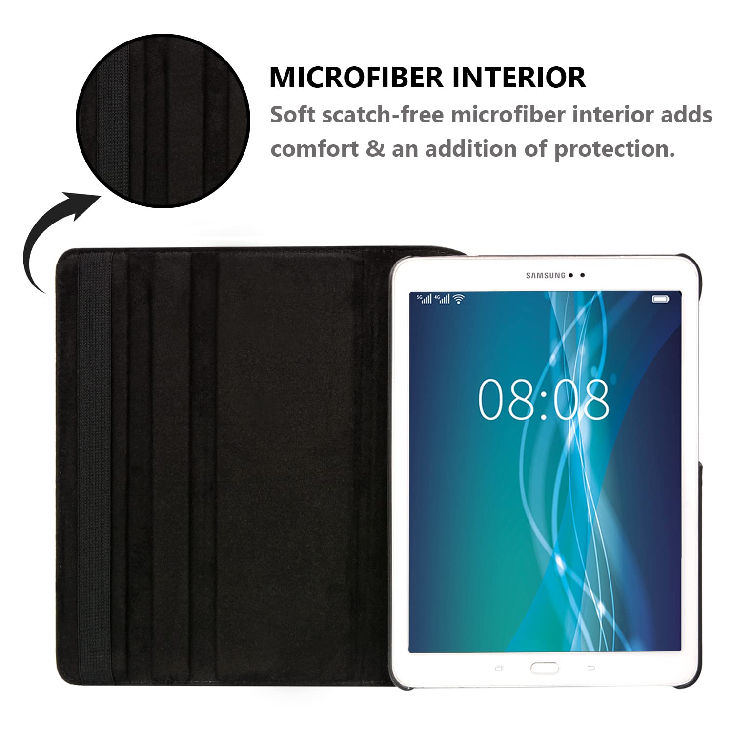Case For Samsung Galaxy Tab S2 9.7 Inch 2015 (Sm T810 T813 T815 T817 T818 T819), 360 Degree Rotating Stand Case Smart Protective