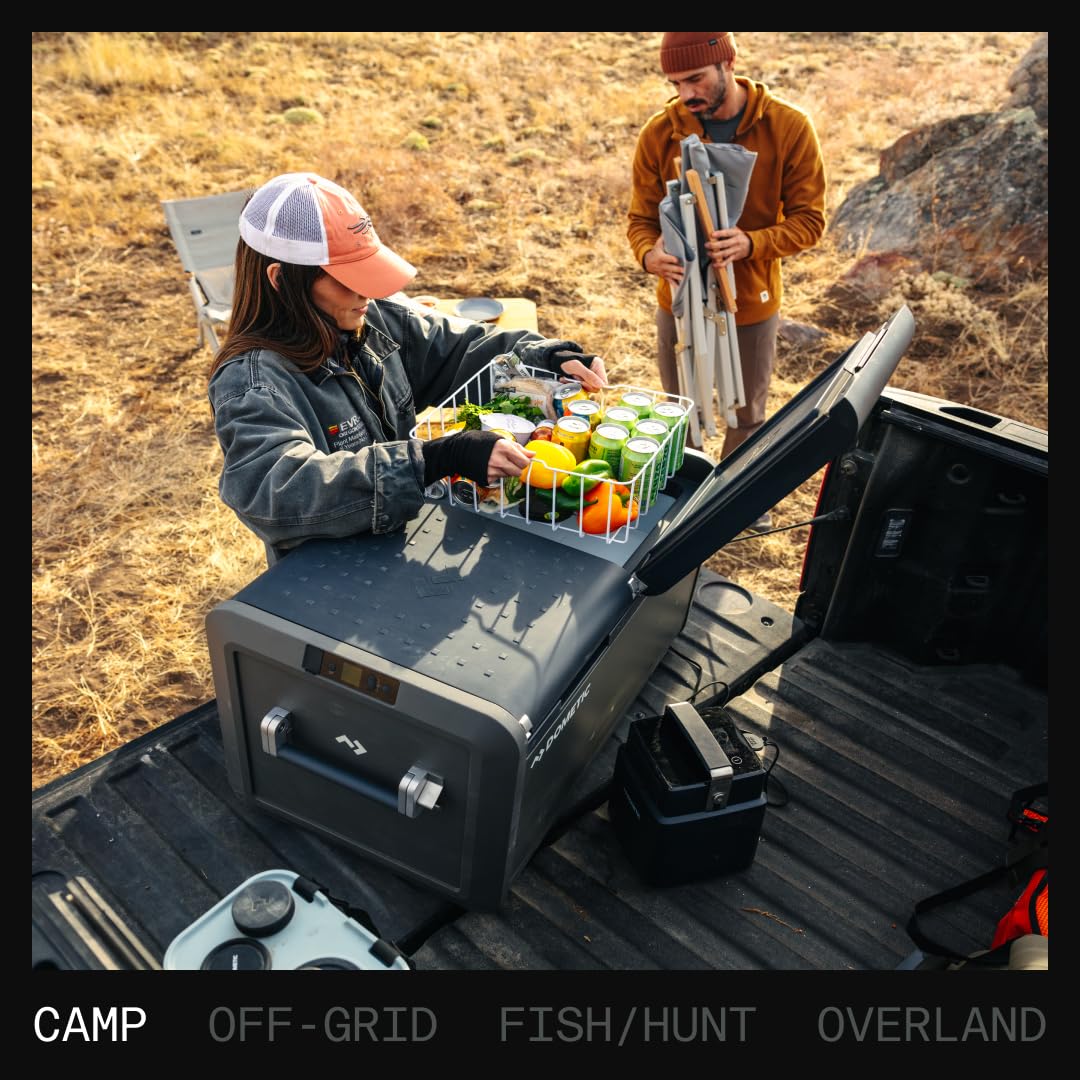 Dometic Cfx5 75 Liter Dual Zone Portable Refrigerator And Freezer, Powered By Ac/Dc