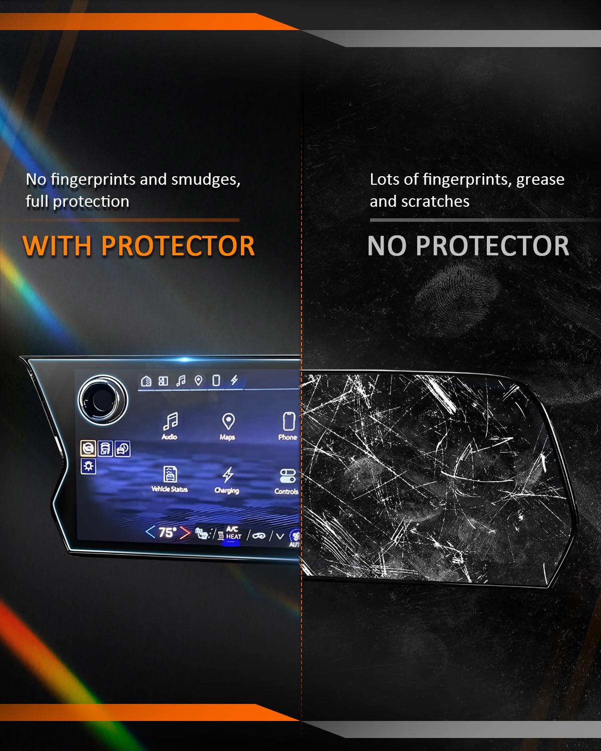 2 Pack Blazer Ev/Traverse/Equinox Ev /Silverado Ev 2024 2025 Screen Protector, For Chevy Blazer Ev 2024 2025 (Lt/Rs), 2024 2025 Traverse (Ls/ Lt/ Z71/ Rs), 2024 2025 Equinox Ev (2Lt/ 2Rs/ 3Lt/ 3Rs) Accessories 17.7' 2Pcs Nano Foils