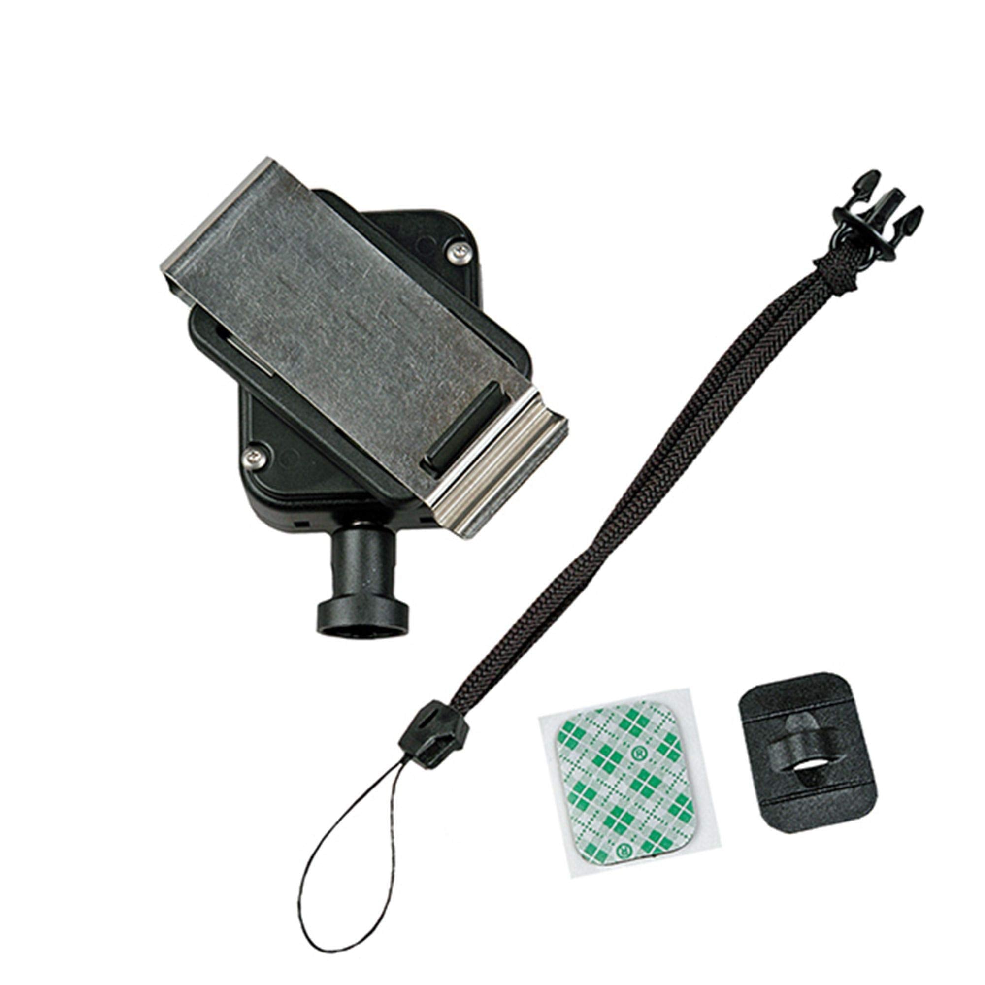 Gear Keeper Cell Phone Tether - Retractable Keychain Phone Strap With Rotating Belt Clip Mount - Ideal Cycling, Hiking Gear & Ka