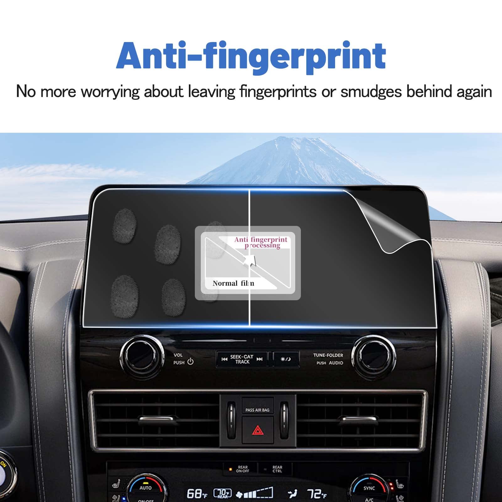 Shaohao For 2023 2024 Nissan Armada Screen Protector, For 2021 2024 Nissan Armada S/Sv/Sl/Platinum 12.3 In Touch Screen Armada 2023 2024 Accessories