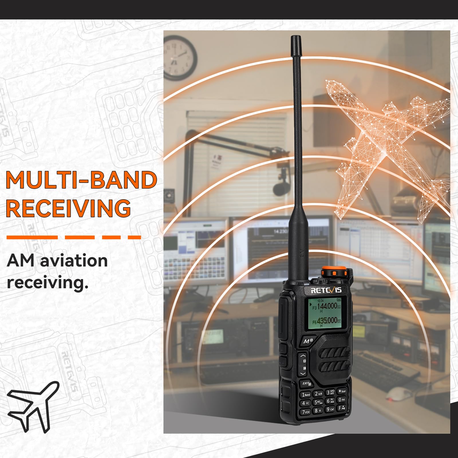 Retevis Ra79 (Upgrade For Uv 5R 3Rd) Ham Radio, Dual Band Two Way Radio, Support Chirp, Portable Handheld Am/Fm Radio, Rechargeable Walkie Talkies With Usb C Charging