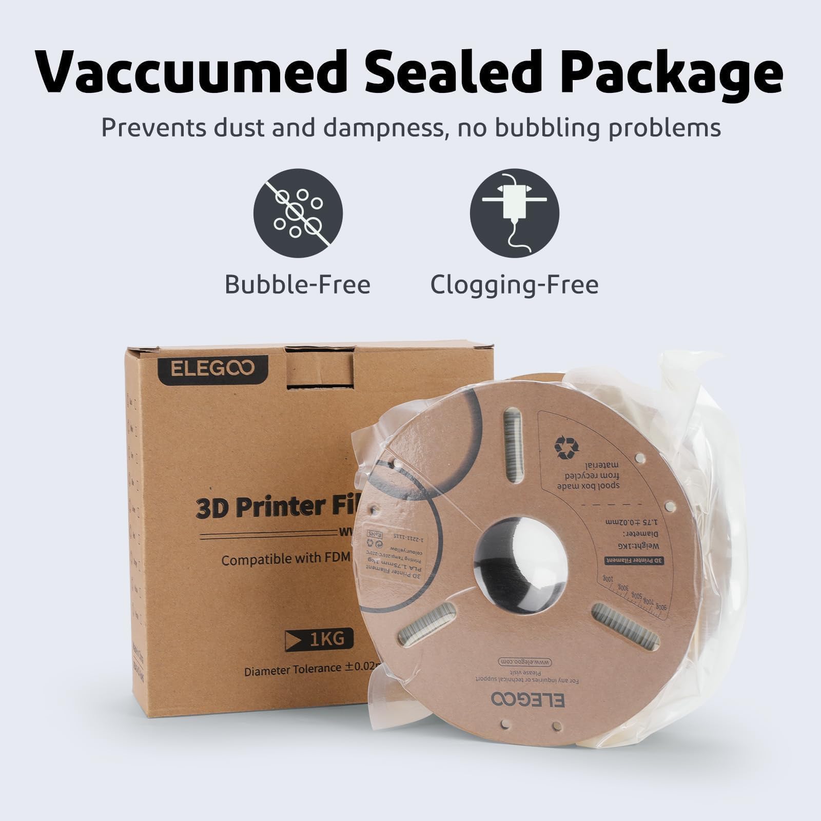 Elegoo Pla Plus Filament 1.75Mm Dark Blue 1Kg, Pla+ Tougher And Stronger 3D Printer Filament Pro Dimensional Accuracy +/  0.02Mm